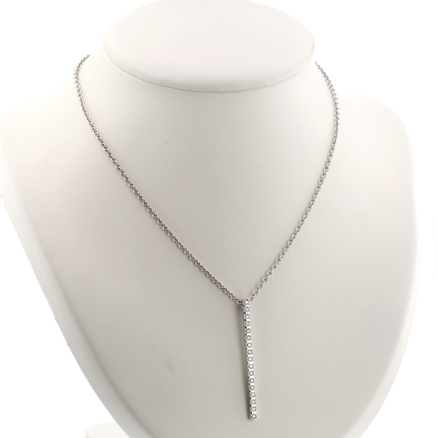 Collar «Lanière» de Cartier, en oro blanco y diamantes
