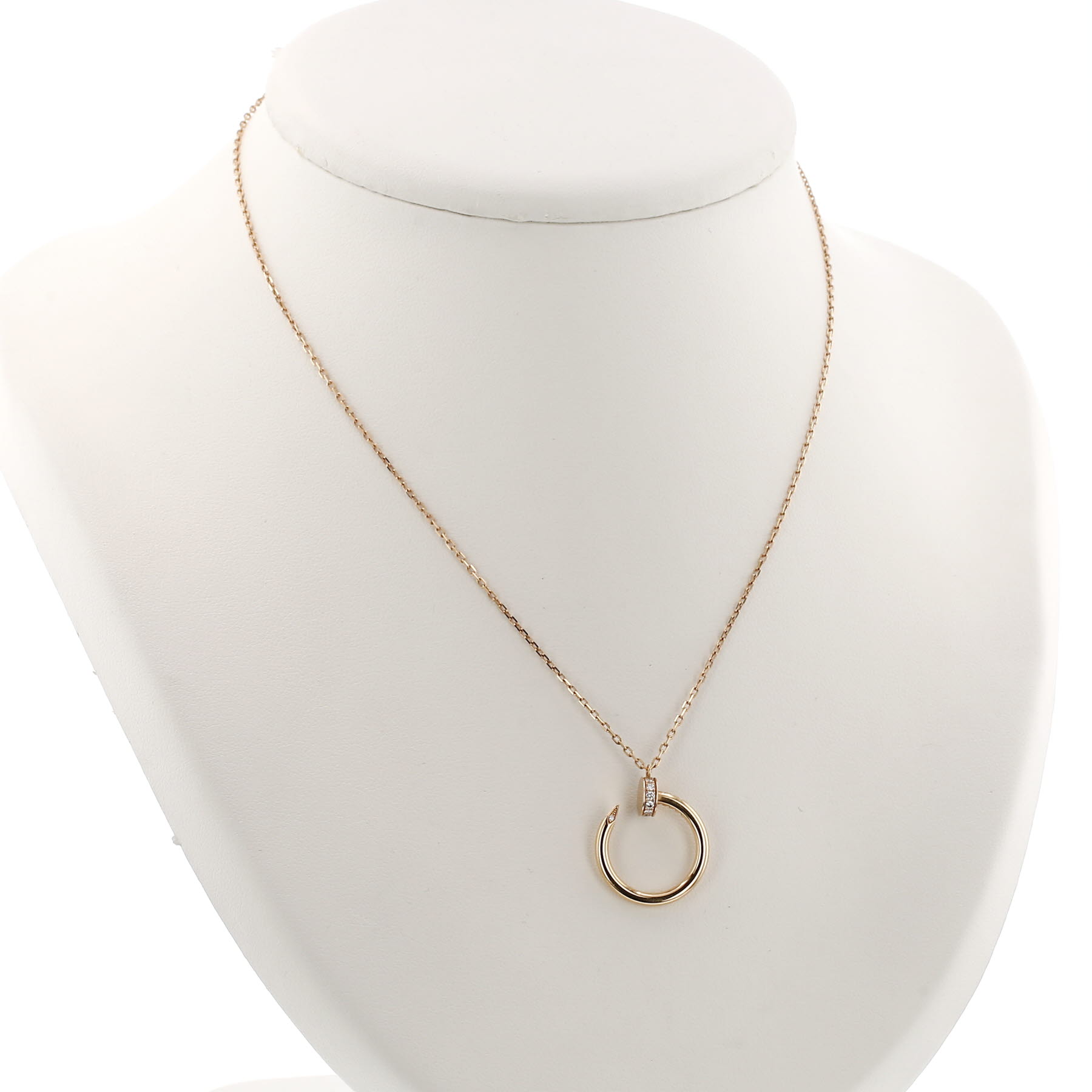 Collar «Juste un clou» de Cartier, en oro rosa y diamantes
