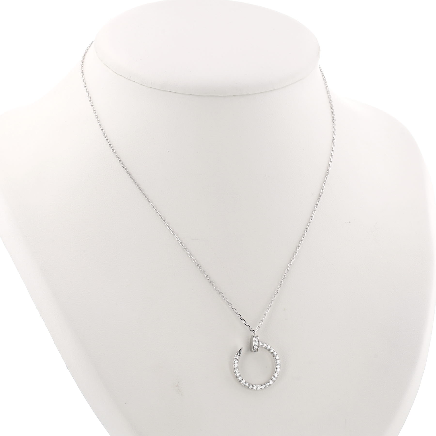 Cartier Juste un clou necklace in white gold and diamonds