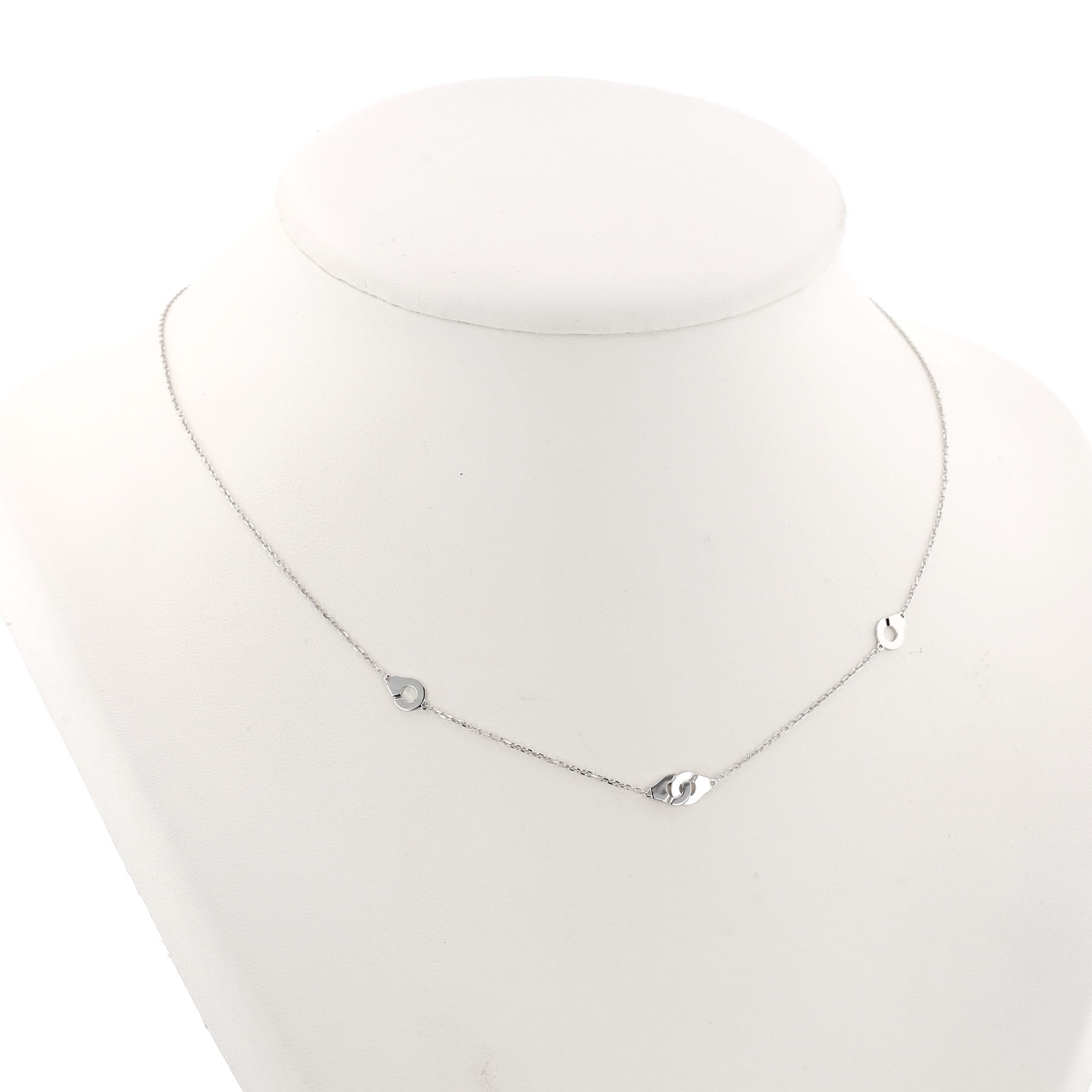 Dinh Van Menottes White Gold Necklace