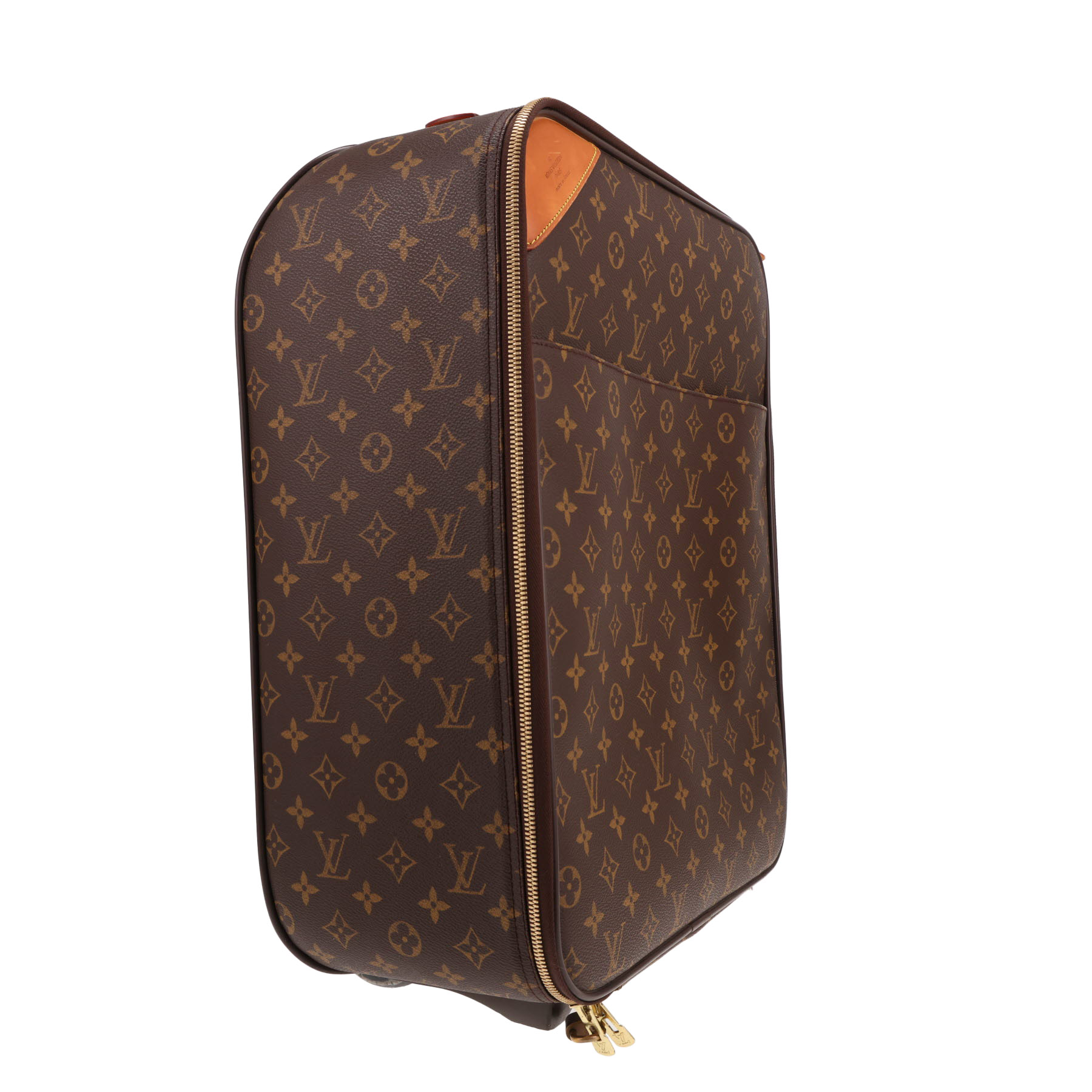 Louis Vuitton Pegase suitcase in brown Monogram canvas and natural leather
