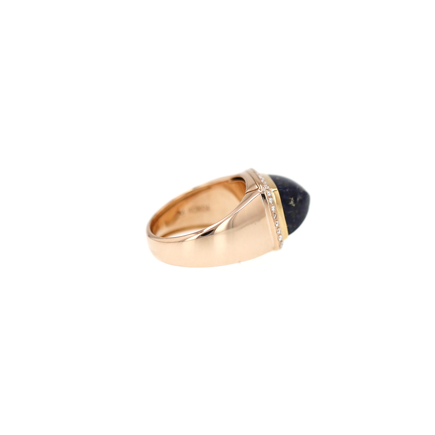 Fred ‘Pain de Sucre’ ring, medium size, in rose gold, lapis lazuli and diamonds