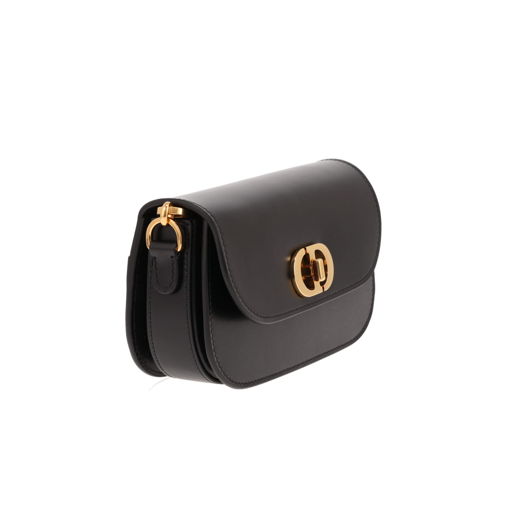Dior 30 Montaigne Avenue shoulder bag in black leather