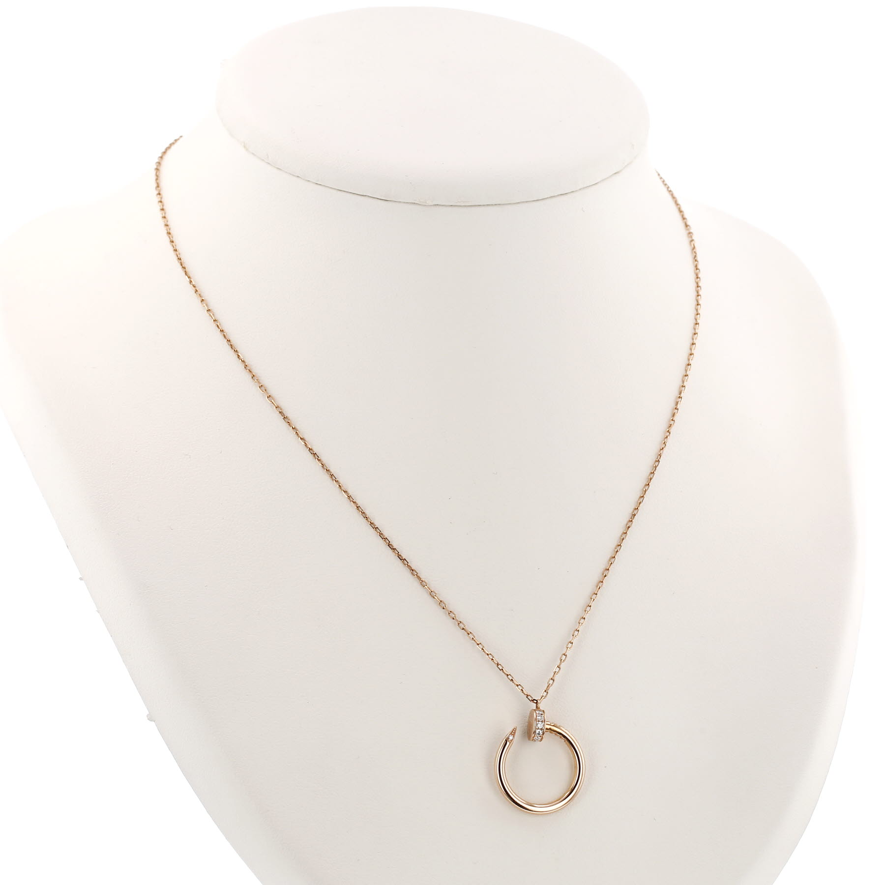 Cartier Juste un clou necklace in rose gold and diamonds