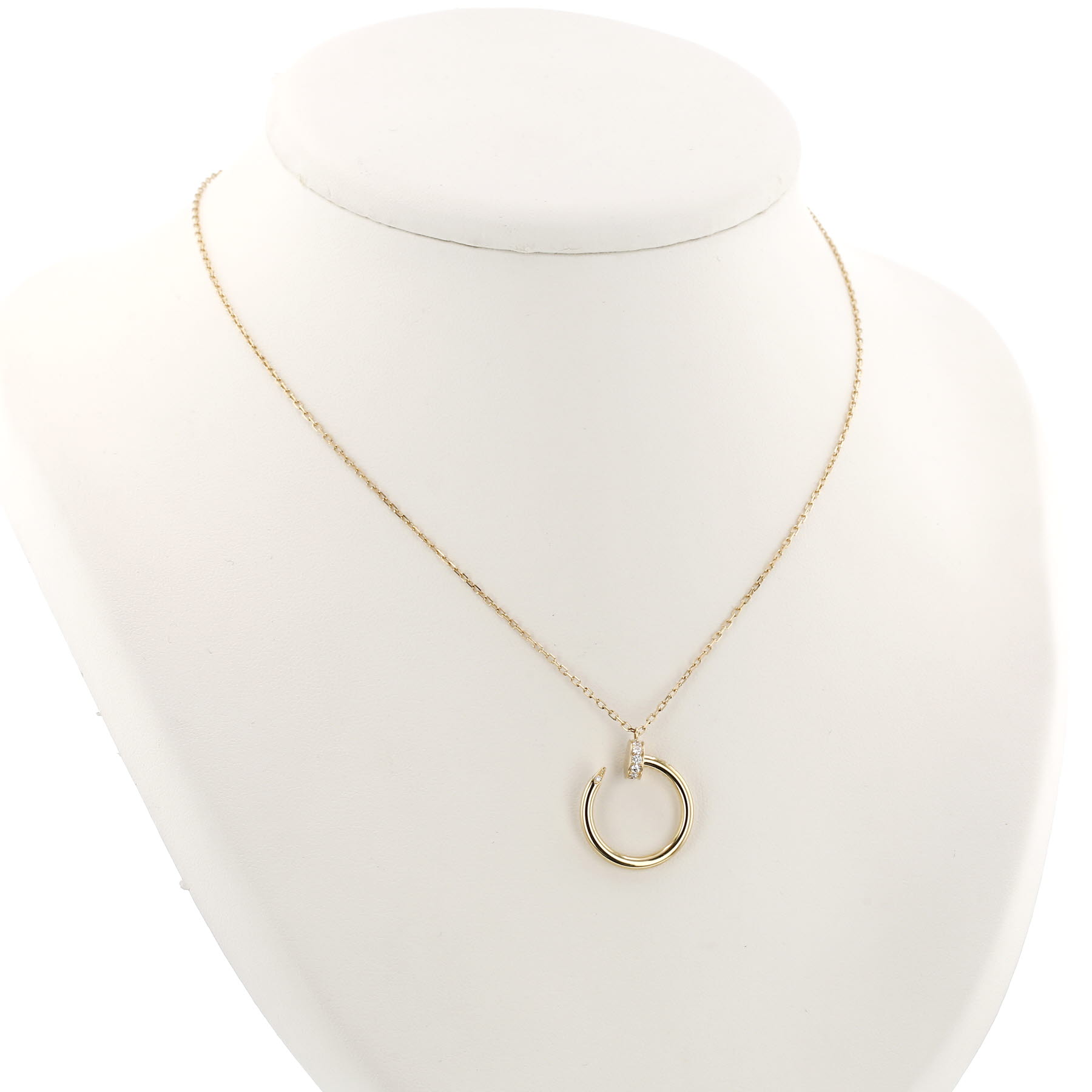 Cartier Juste un clou necklace in yellow gold and diamonds