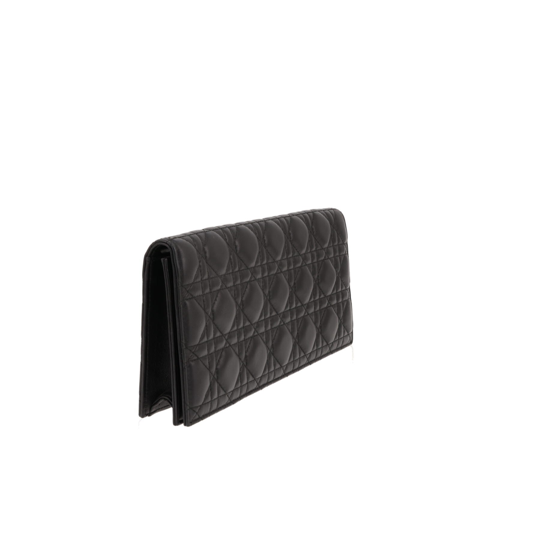 Sac bandoulière Dior   en cuir cannage noir