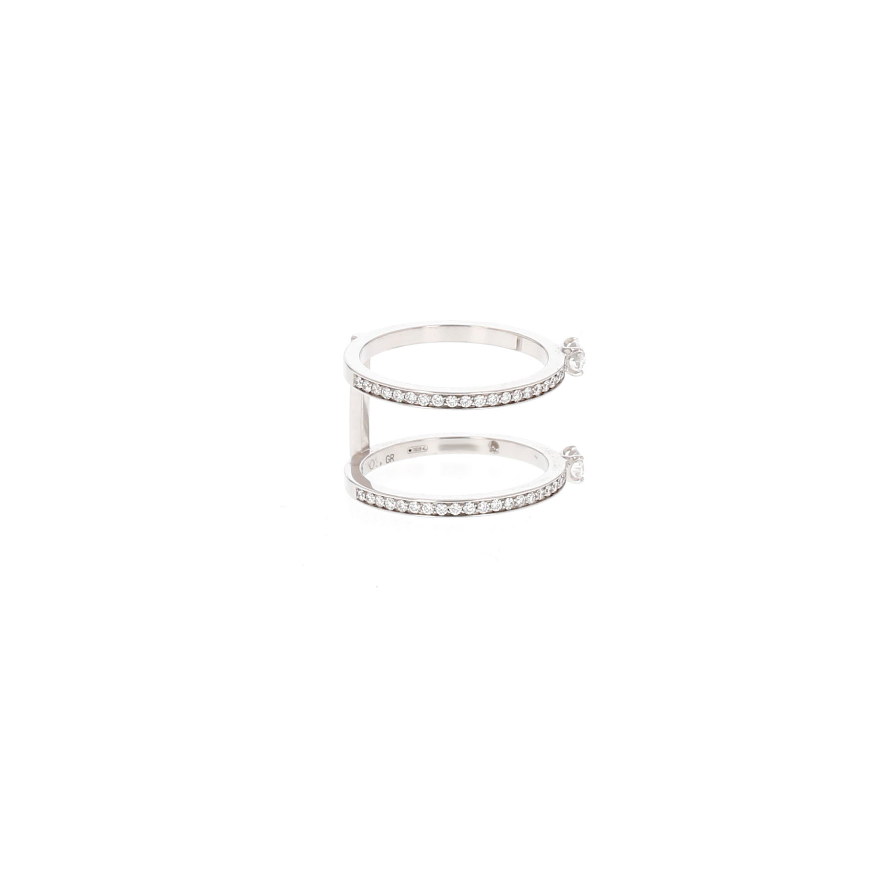 Anillo Repossi Harvest de oro blanco y diamantes