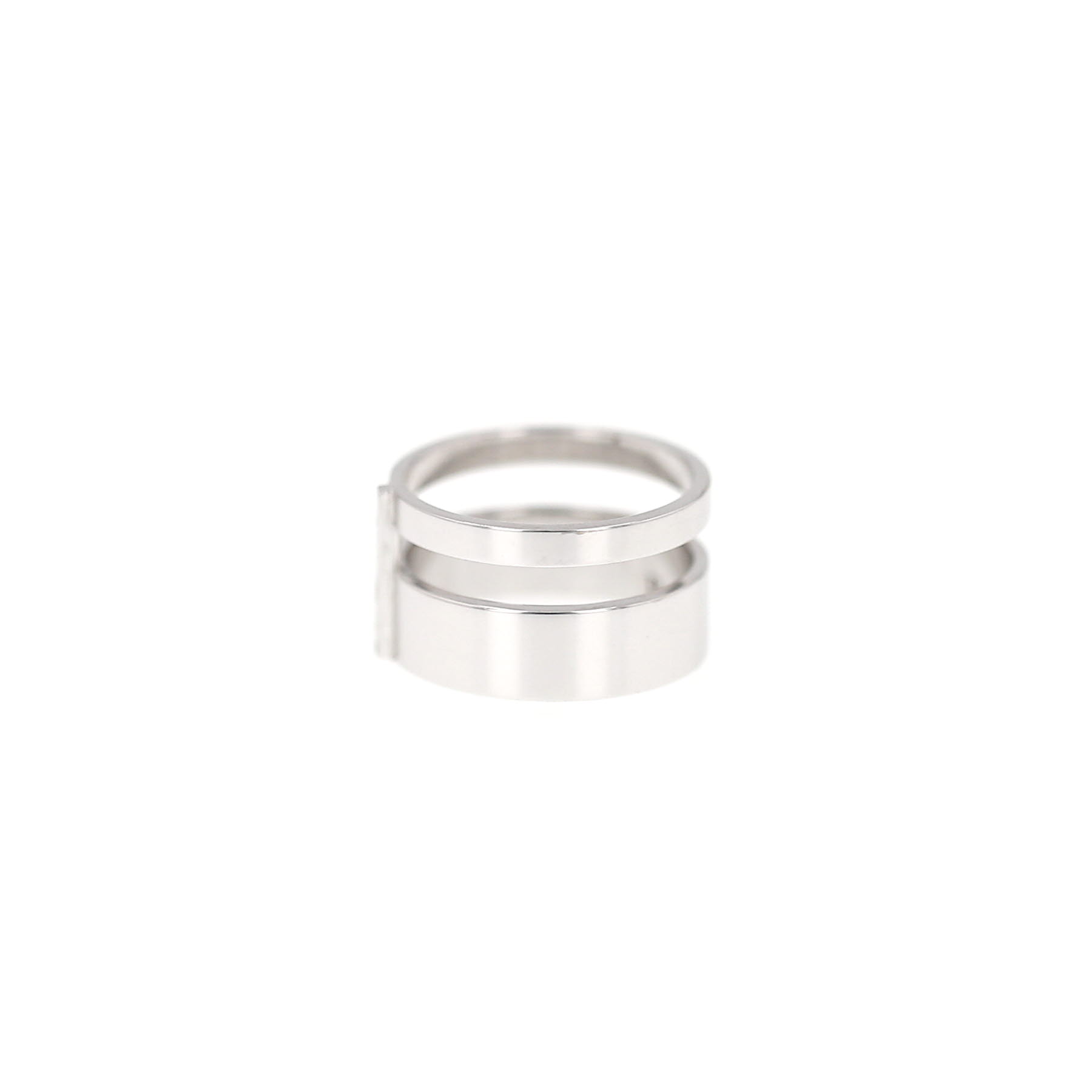 Repossi Berbère 2 rows ring in white gold