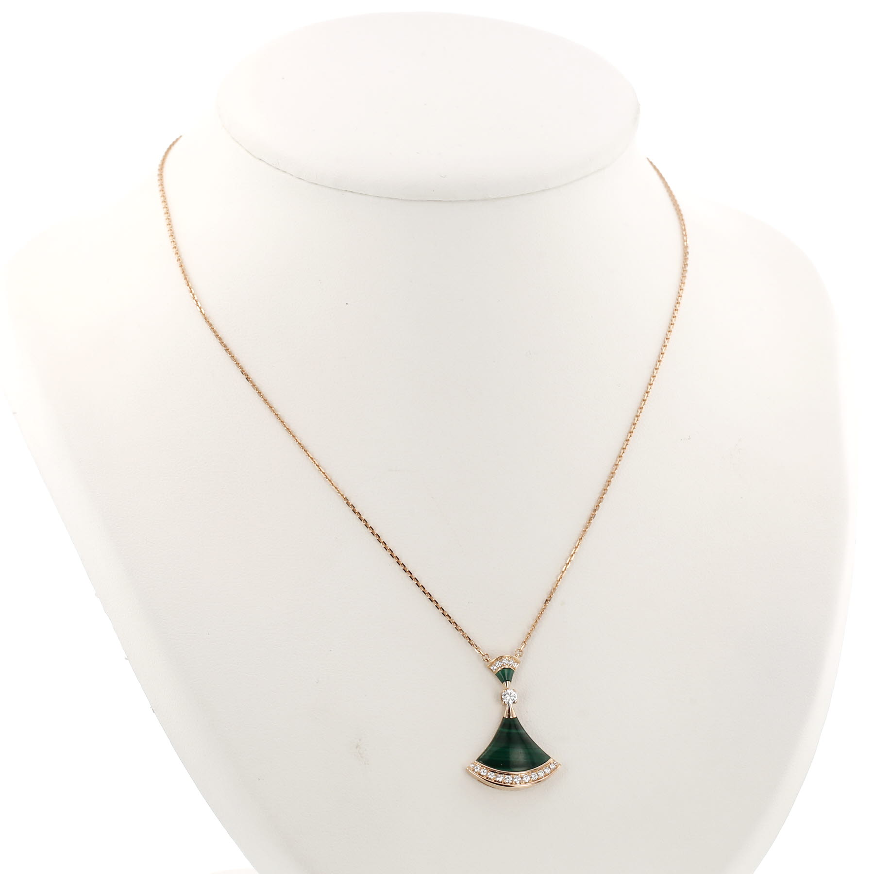 Collar Divas' Dream de Bulgari de oro rosa, Malachite y diamantes