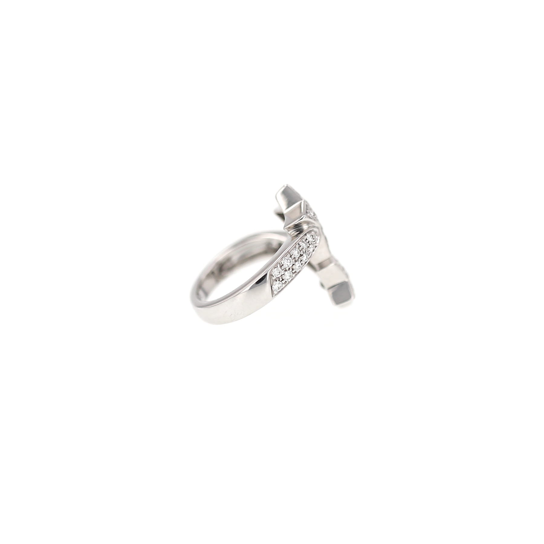 Chanel Comète Géode ring in white gold and diamonds