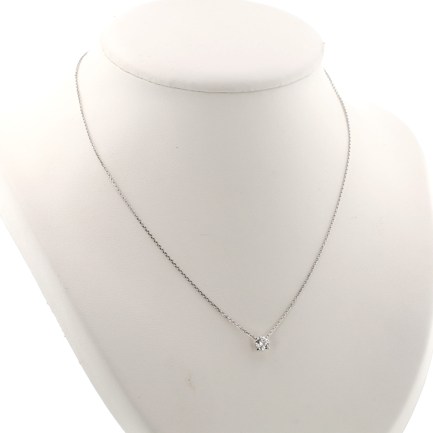 Collier Cartier 1895 en or blanc et diamant