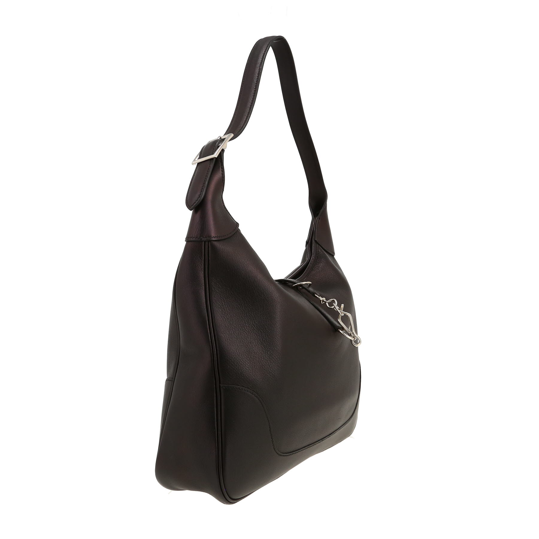 Hermès  Trim handbag  in black Swift leather