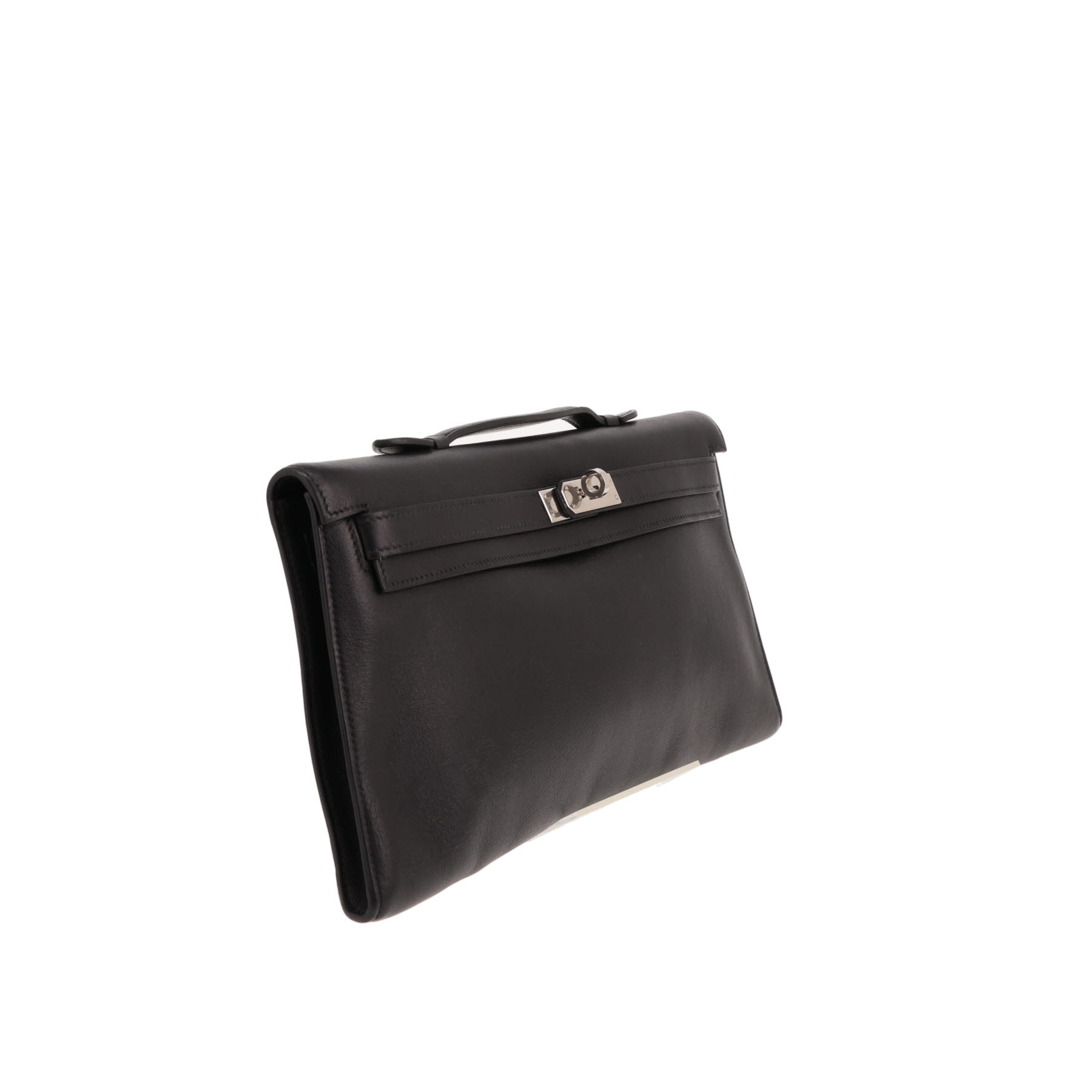 Bolso Hermès Kelly Cut de piel Evergrain Noir
