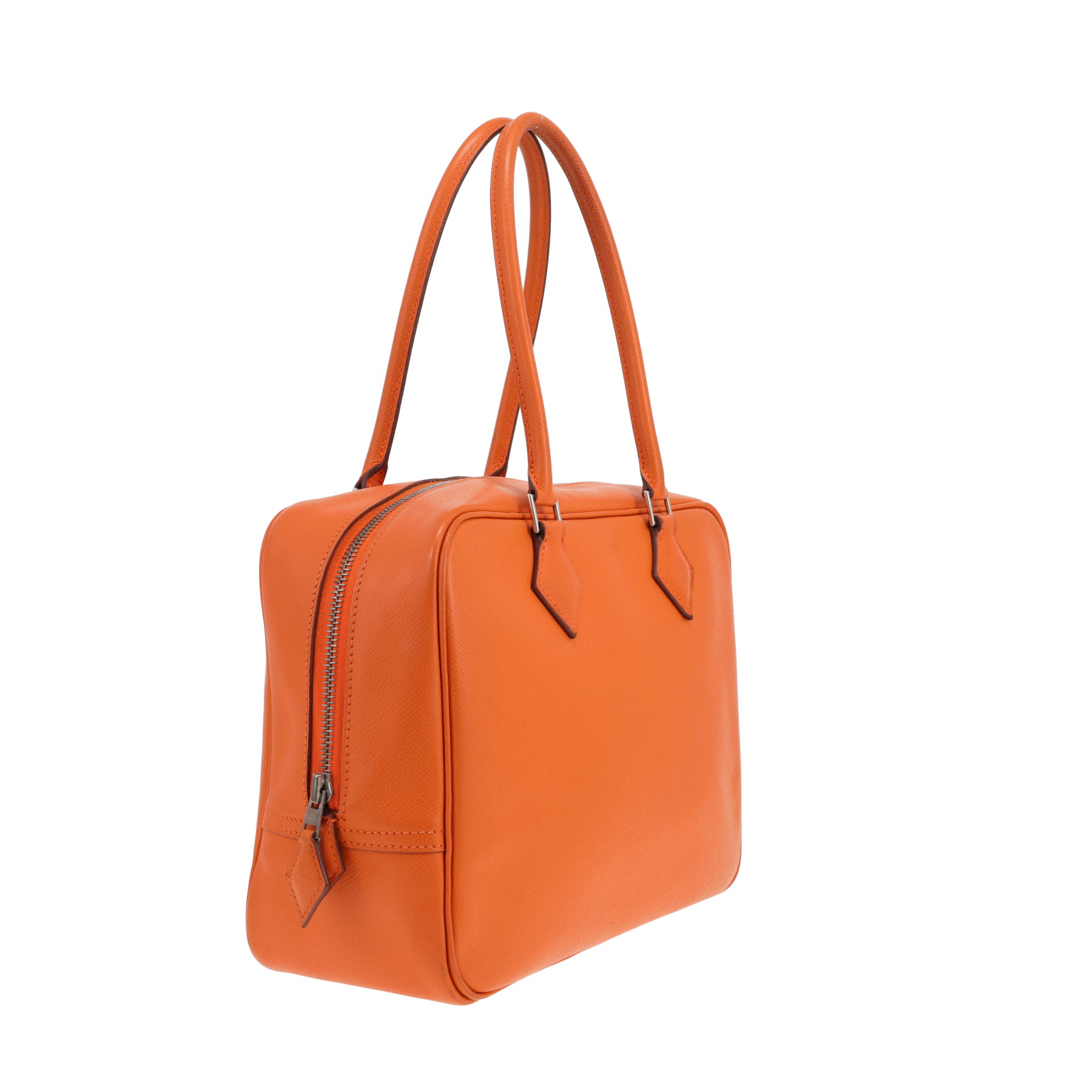 Hermès handbag – ‘Plume’ in orange Epsom leather