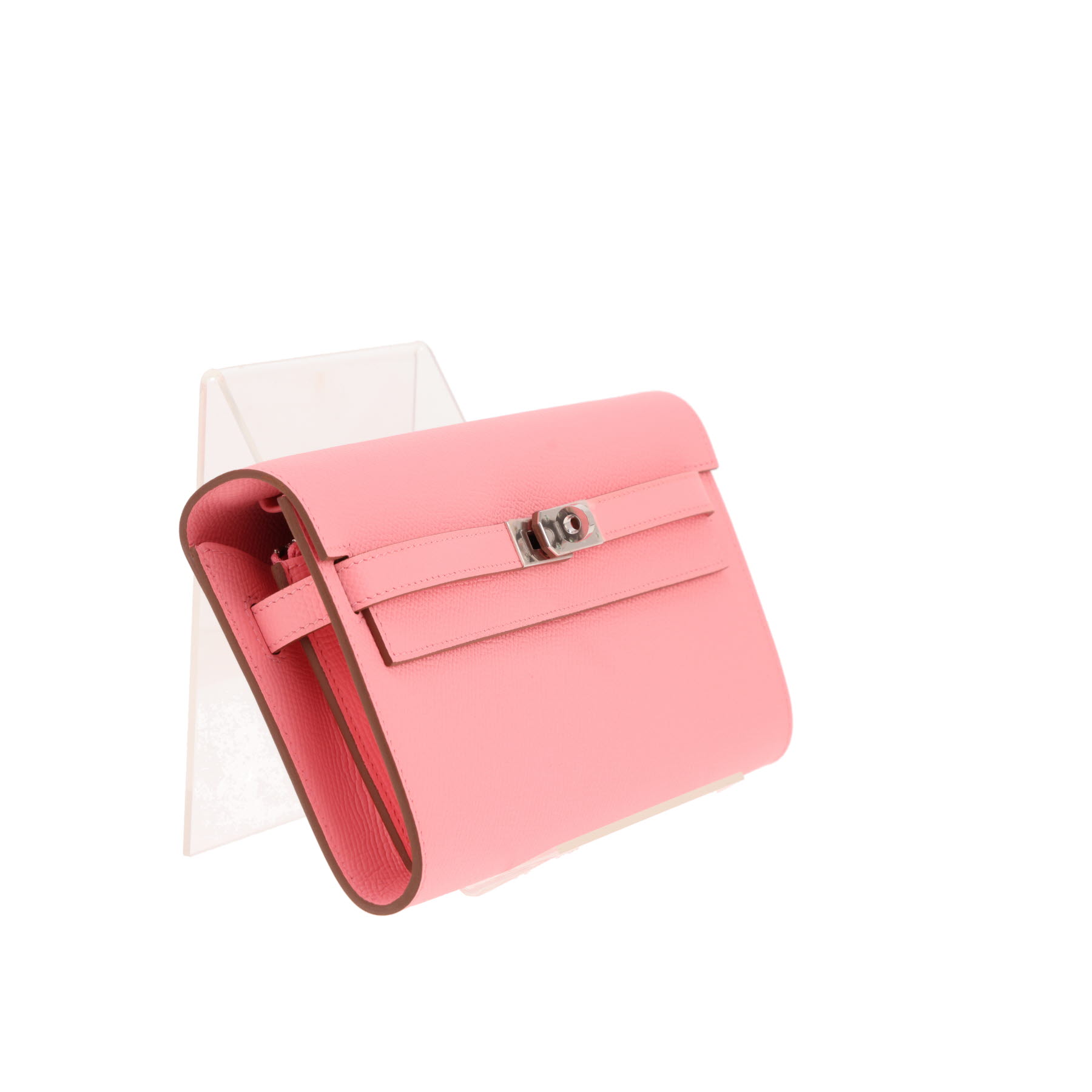 Hermès Kelly To Go bag/clutch in Rose Confetti Epsom leather