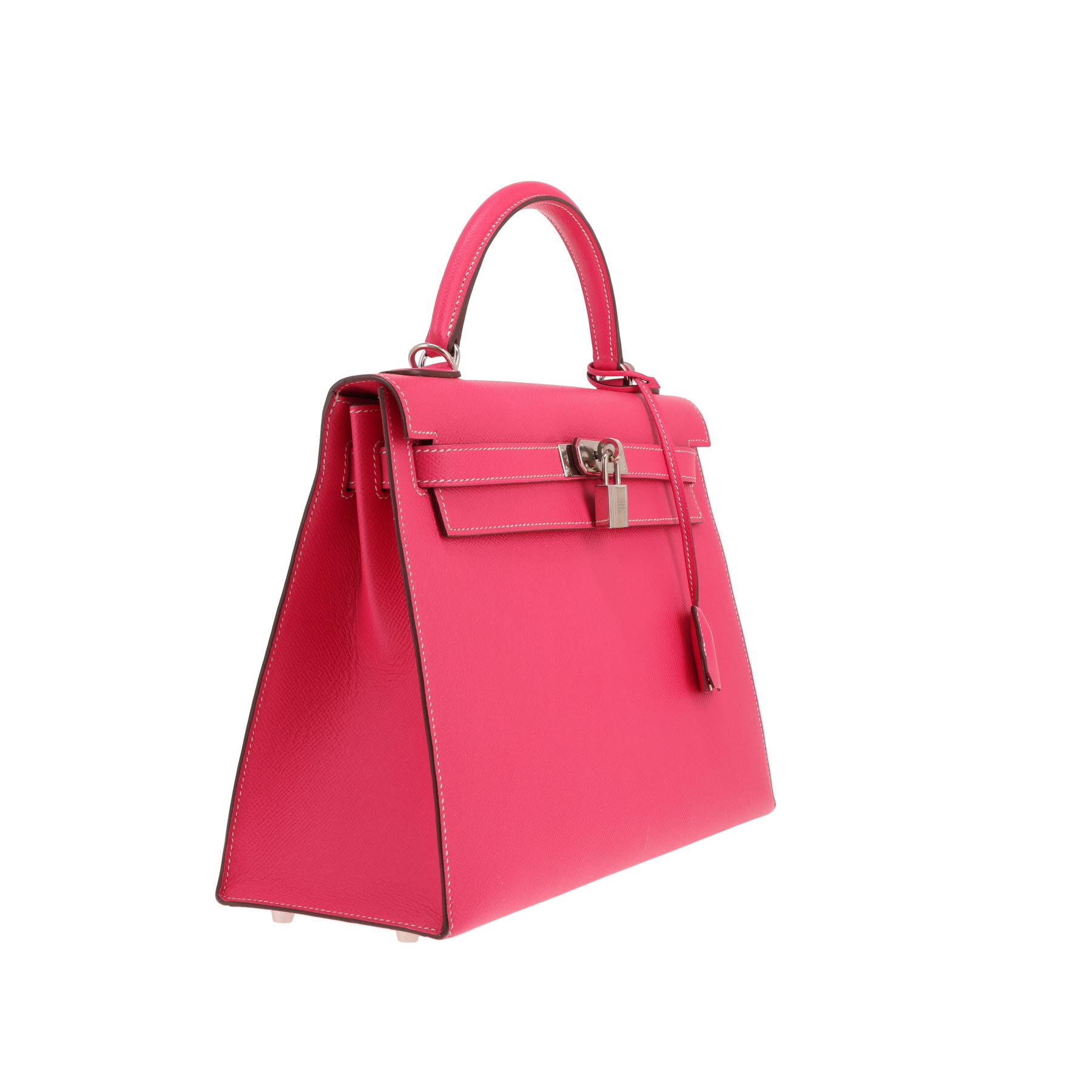 Bolso Hermès Kelly de 32 cm, de piel Epsom en color Rose Tyrien
