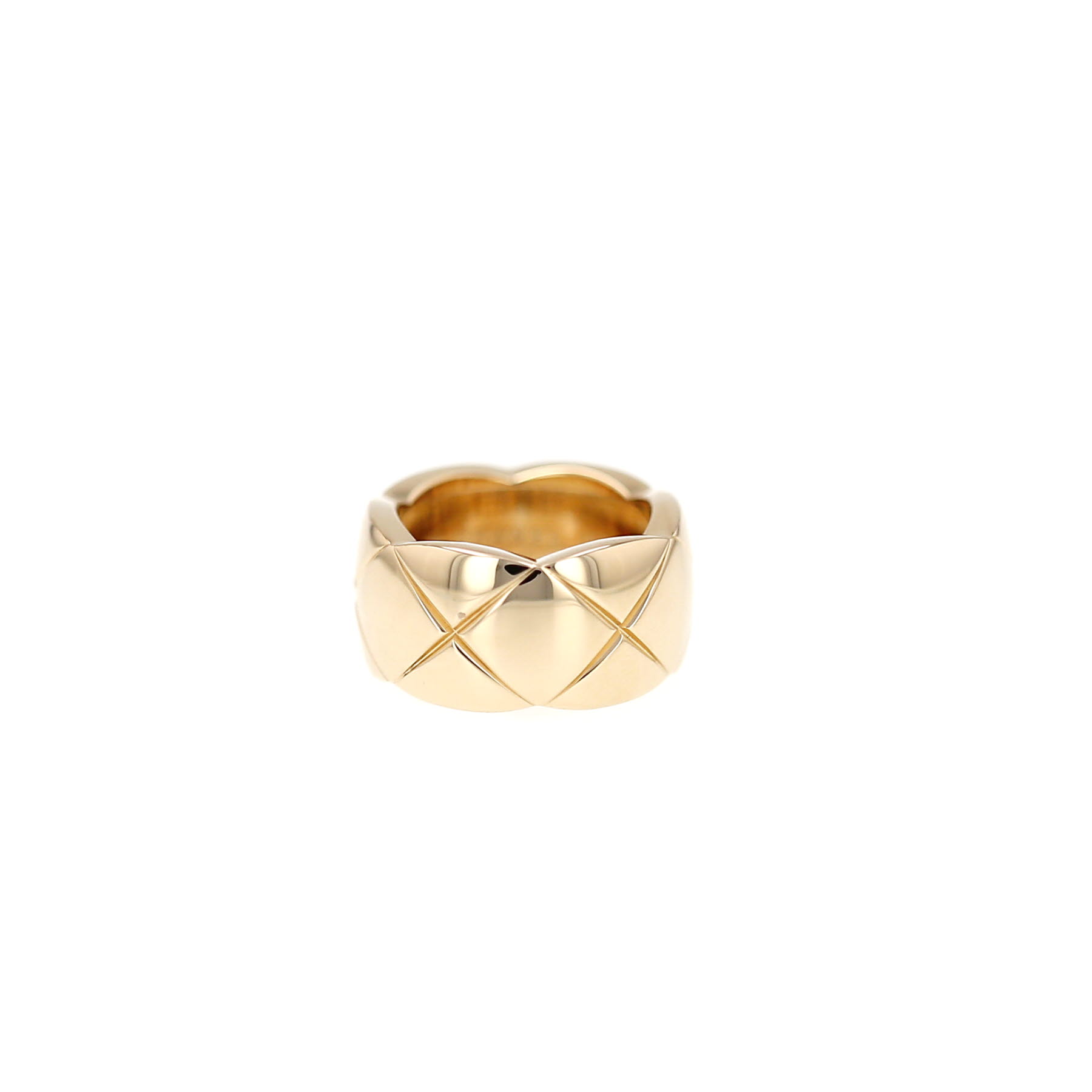 Bague Chanel Coco Crush grand modèle en or jaune