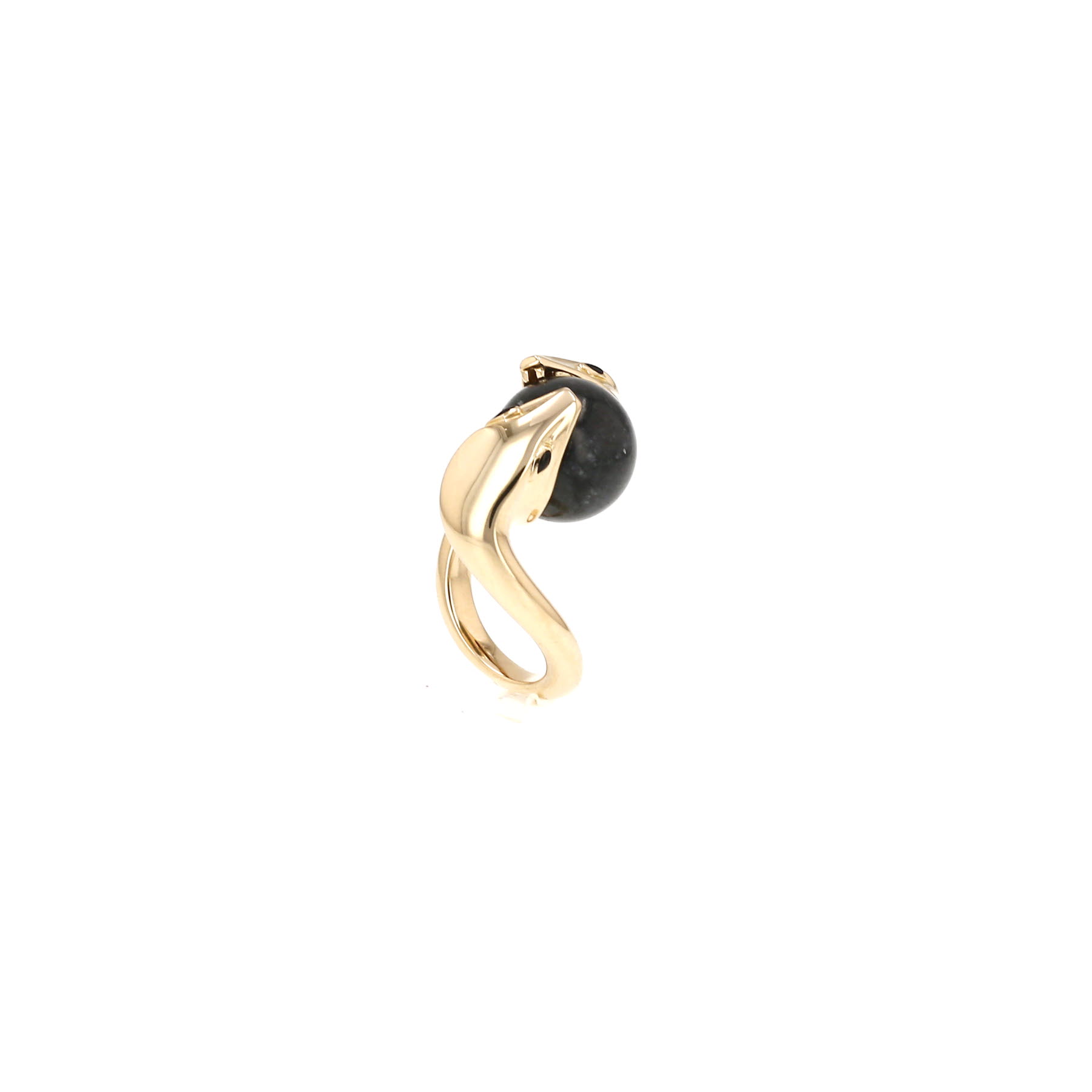 Anillo «Trouble» de Boucheron en oro amarillo y jade negro