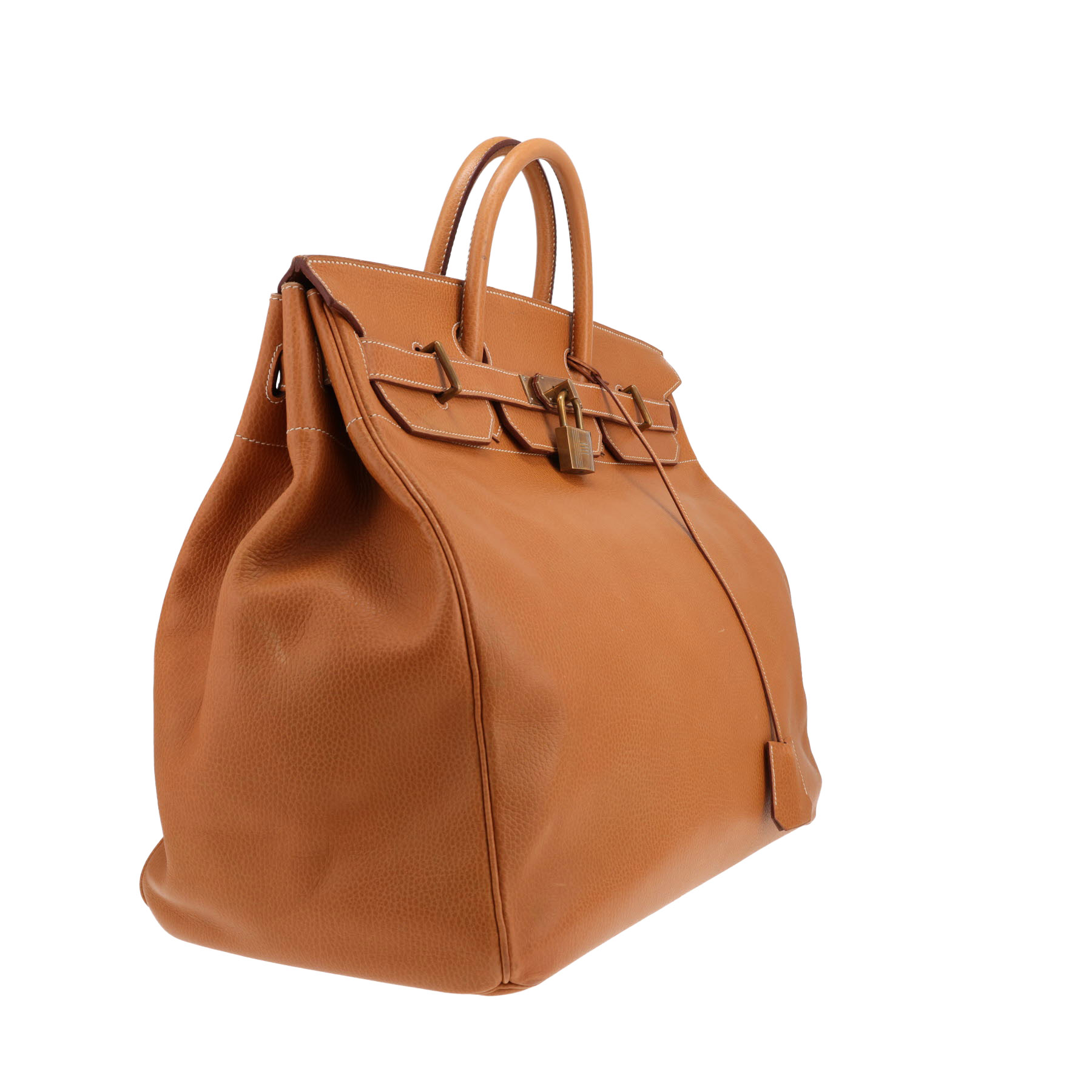 Borsa da viaggio Hermès  Modello “Haut” con cinturini in pelle Ardenne naturale