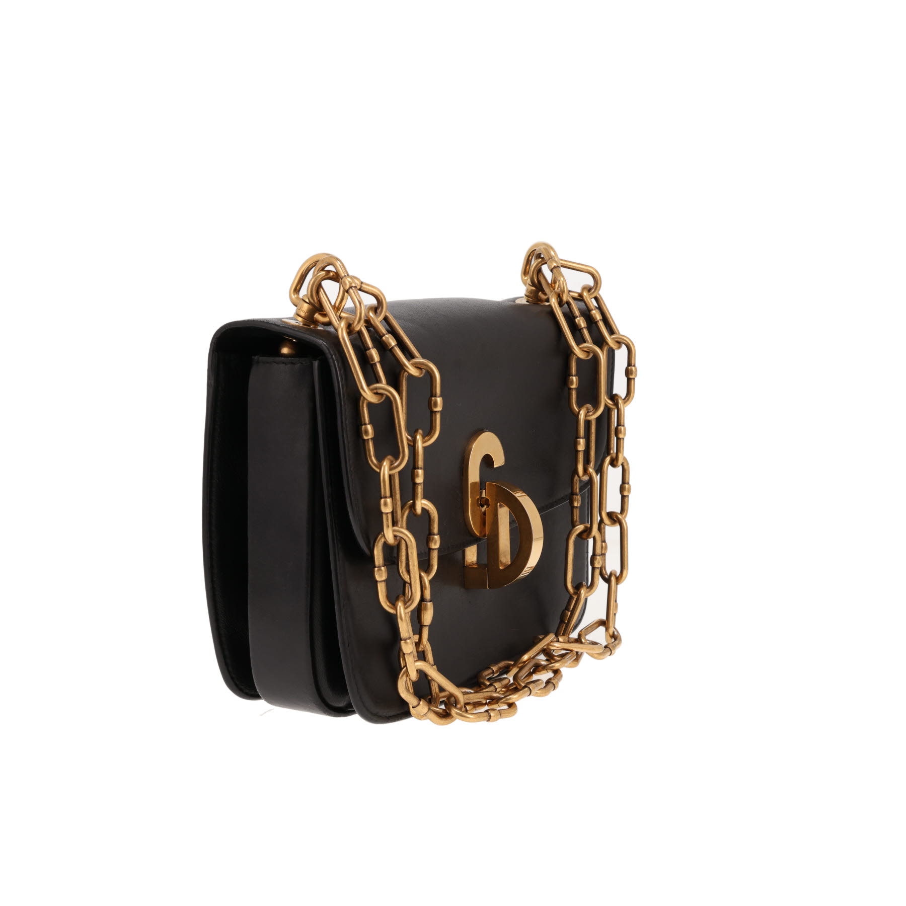 Dior21st black leather shoulder bag