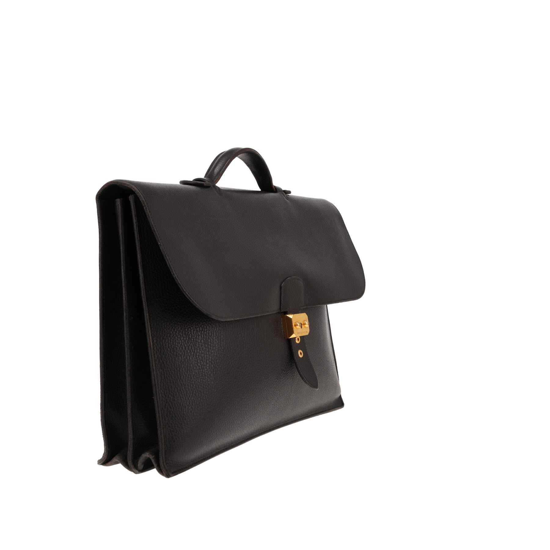 Hermès Briefcase  Noir Ardenne leather dispatch bag