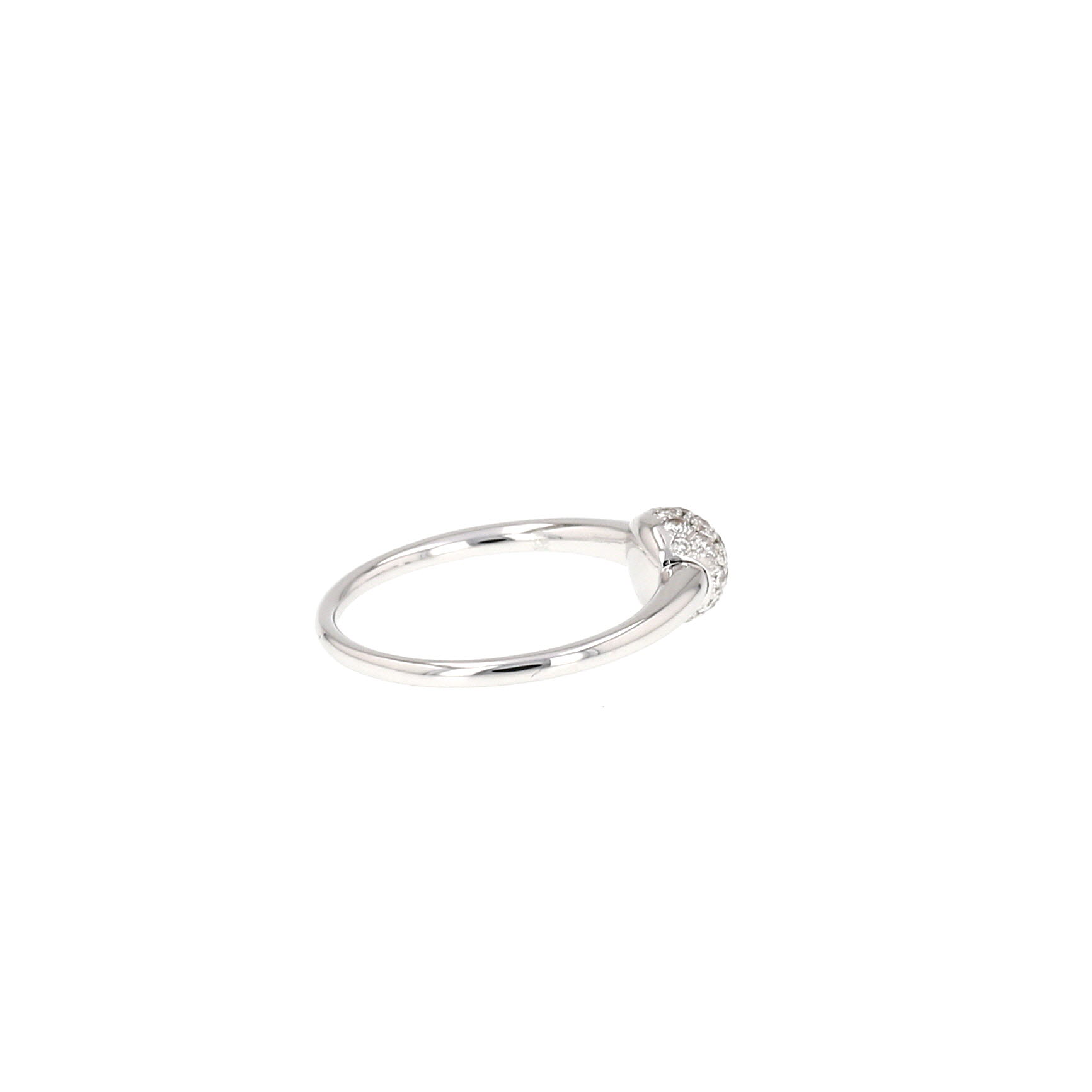 Pomellato M'ama Non M'ama ring in white gold and diamonds