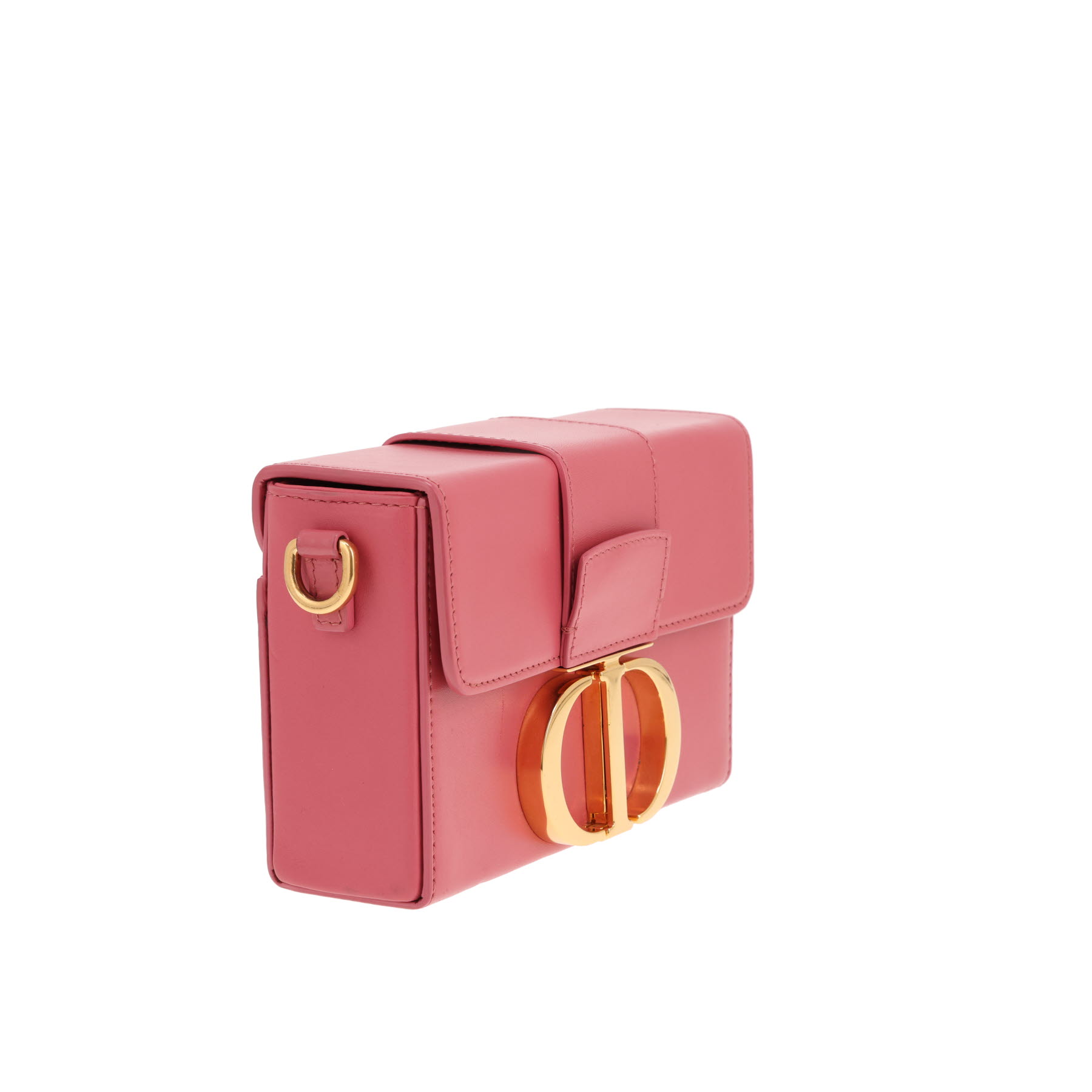 Sac bandoulière Dior  Box 30 Montaigne en cuir rose