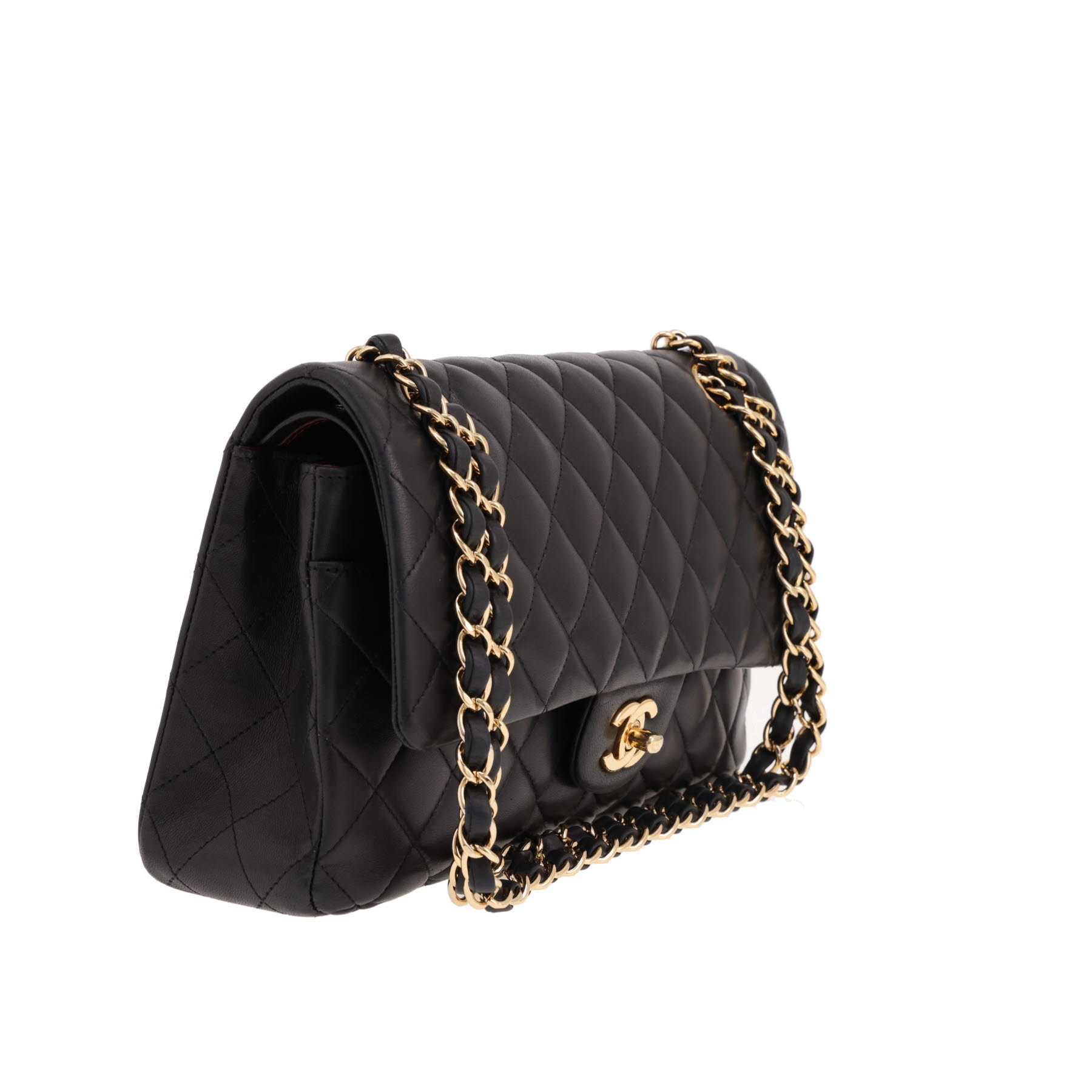 Chanel Timeless Classic handbag in black quilted leather