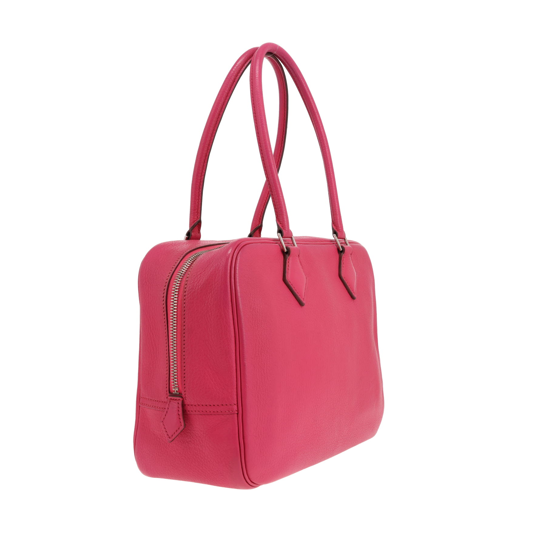 Hermès handbag – ‘Plume’ in Rose Shocking Mysore leather