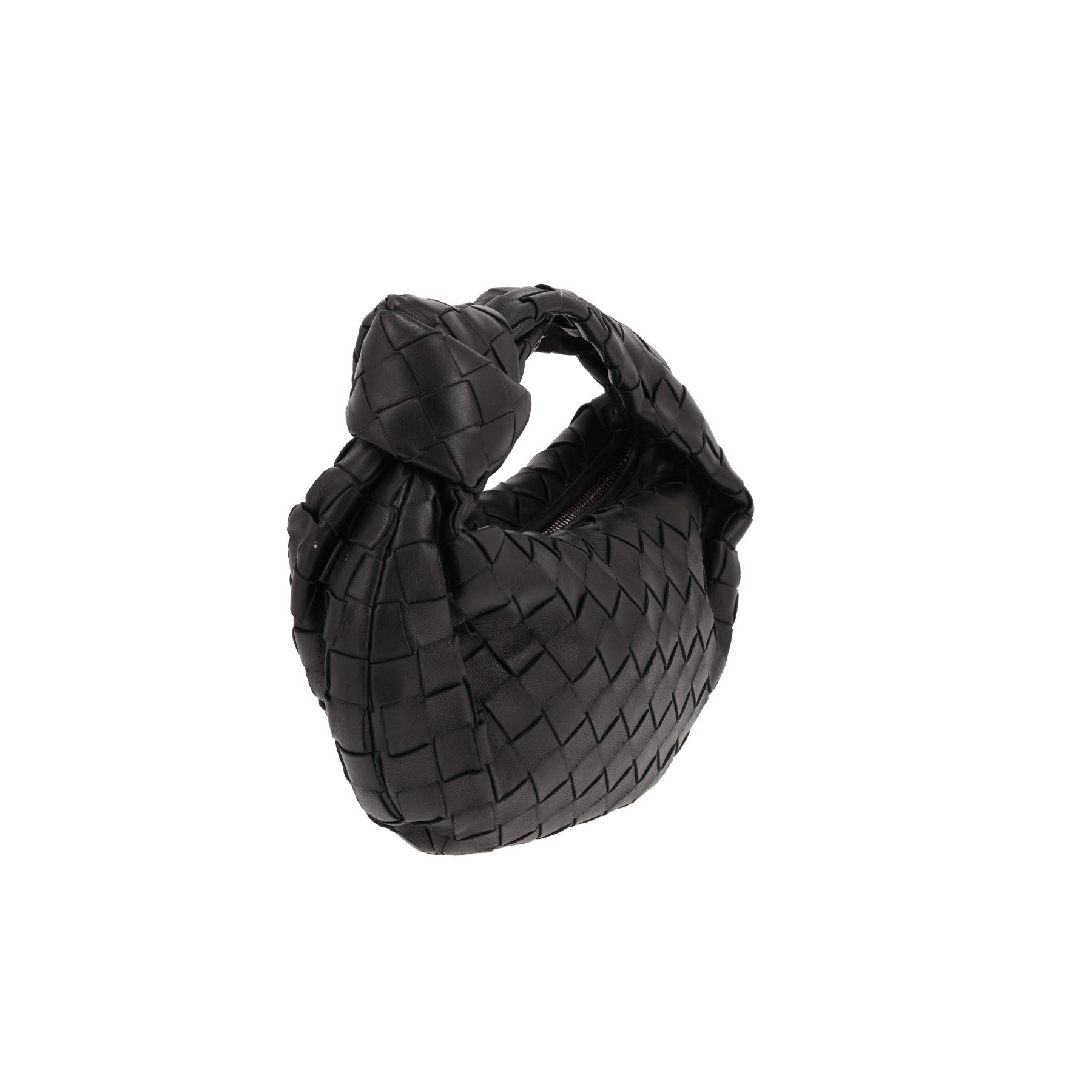 Bolso de mano Bottega Veneta «Mini Jodie» de piel intrecciato Noir