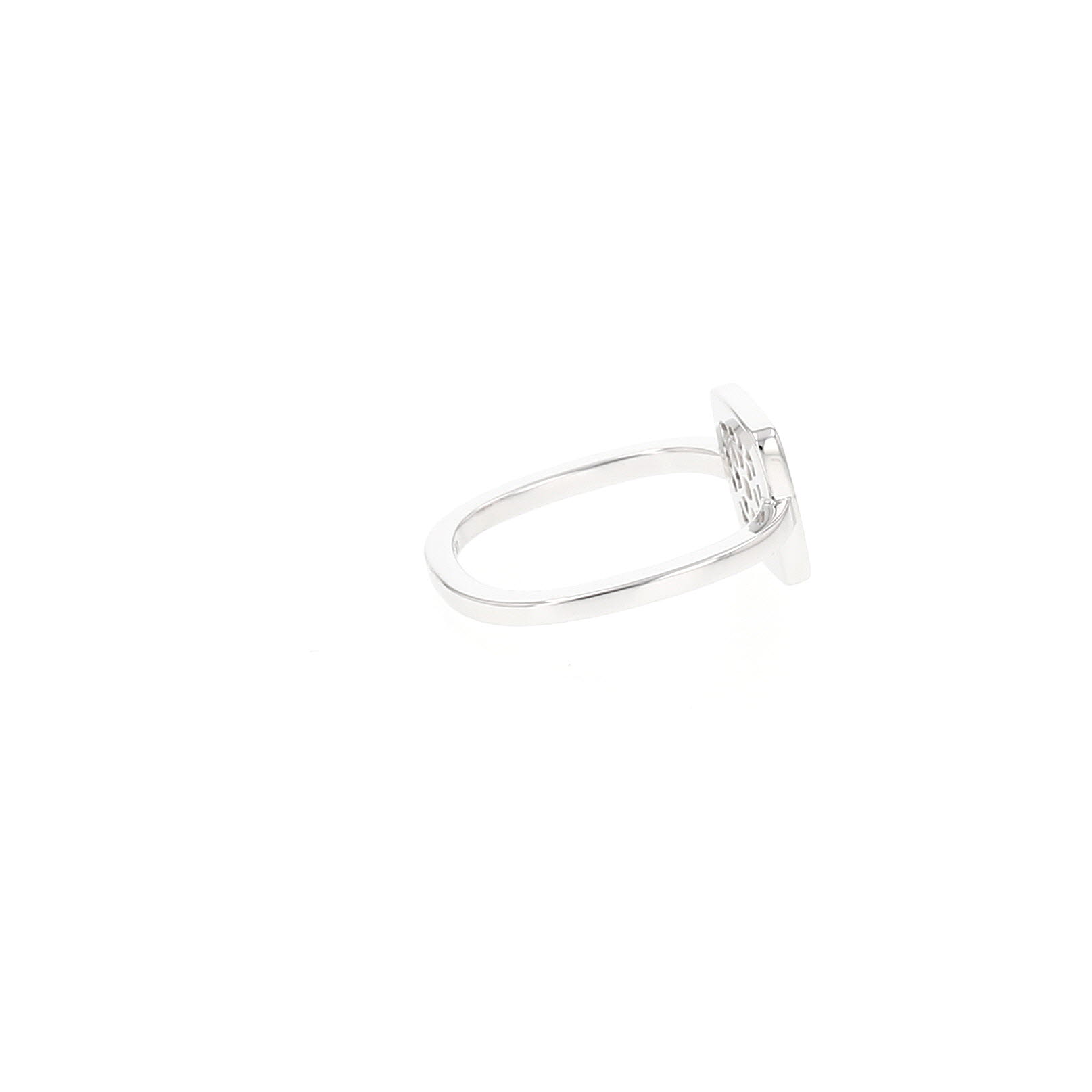 Anillo «Impressions» de Dinh Van, modelo pequeño, en oro blanco y diamantes