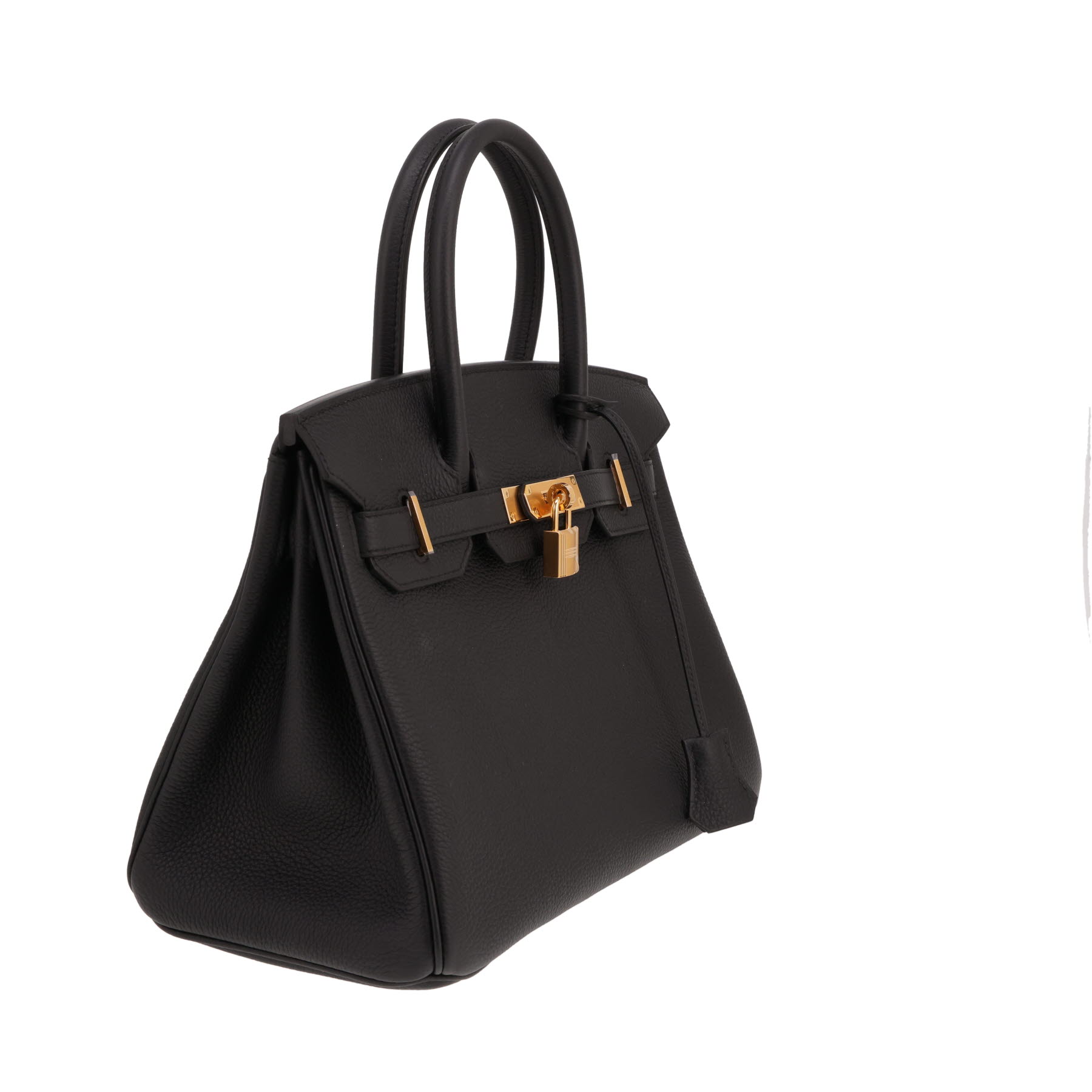 Bolso Hermès Birkin de 30 cm en piel Togo negra