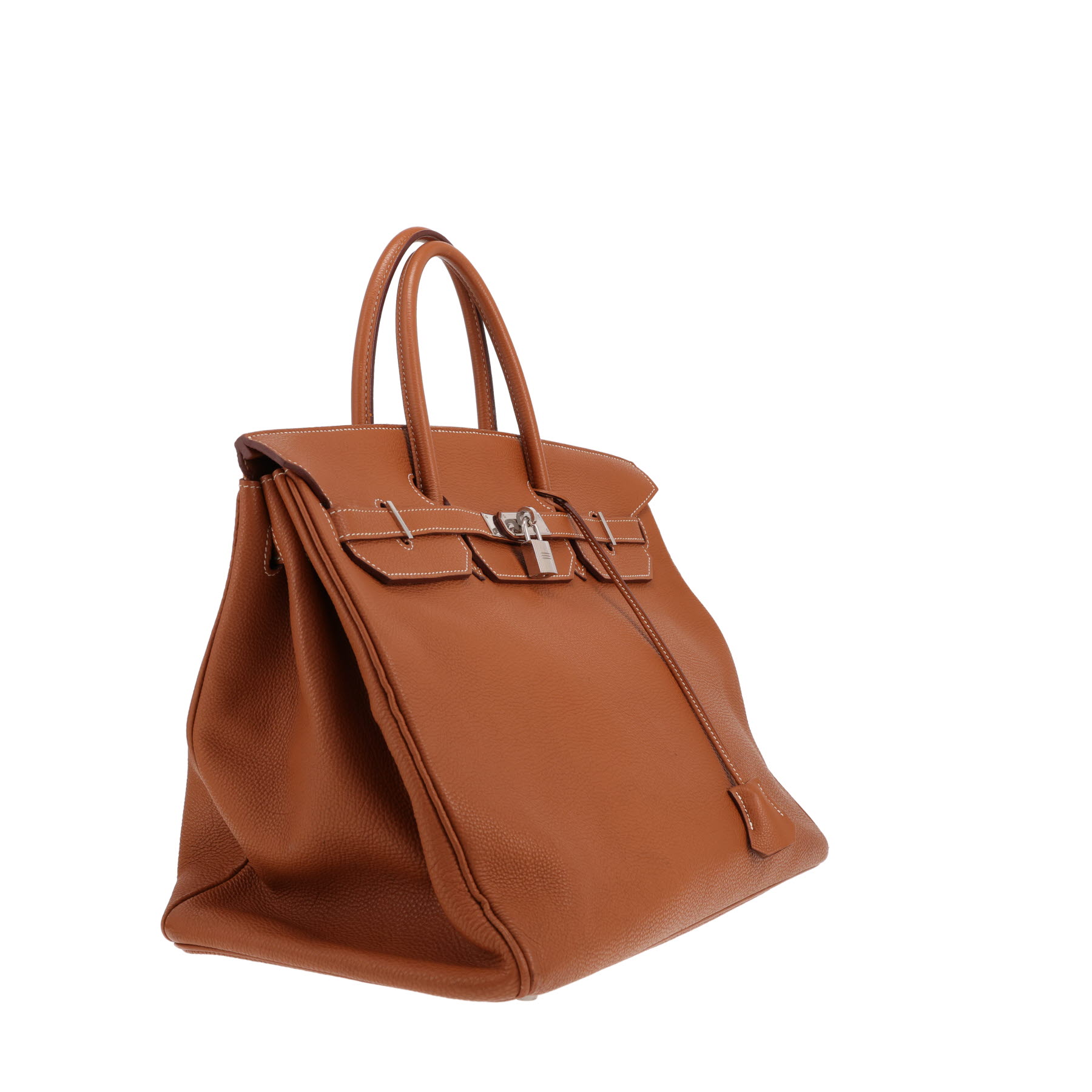 Hermès Birkin 40 cm handbag in Gold Togo leather