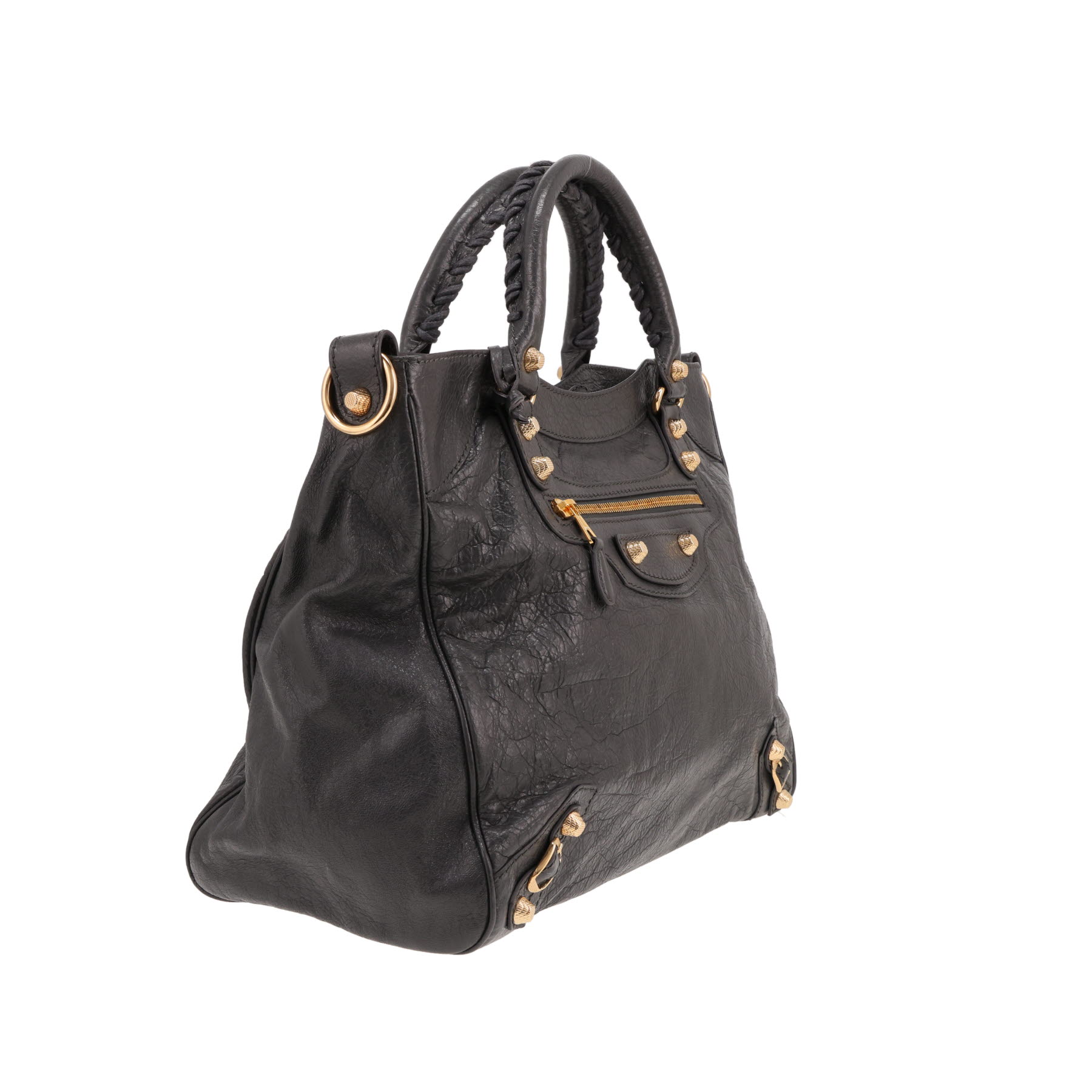 Sac à main Balenciaga  City en cuir gris