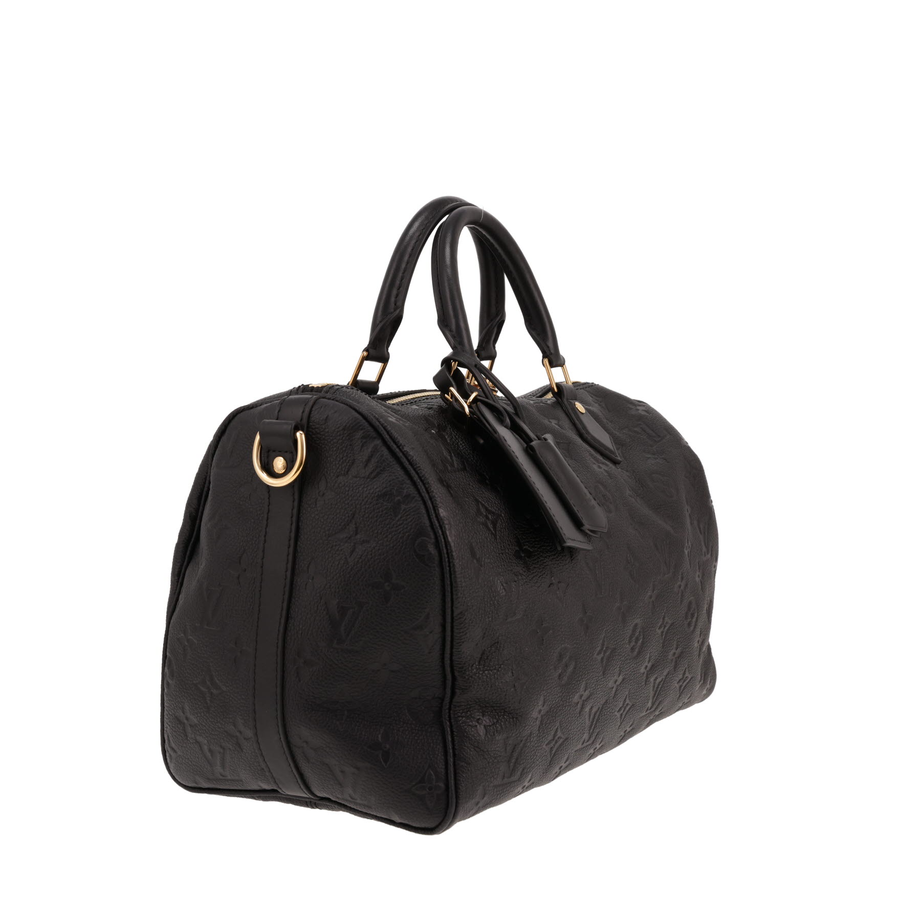 Louis Vuitton Speedy 30 handbag in Noir Monogram Imprimé leather
