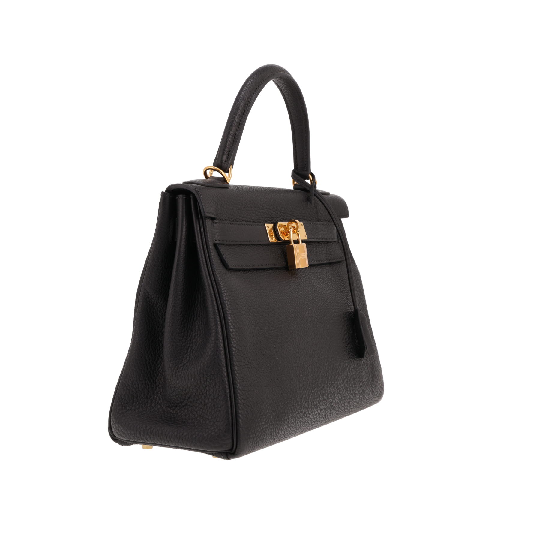 Hermès Kelly handbag, 28 cm, in Noir Togo leather