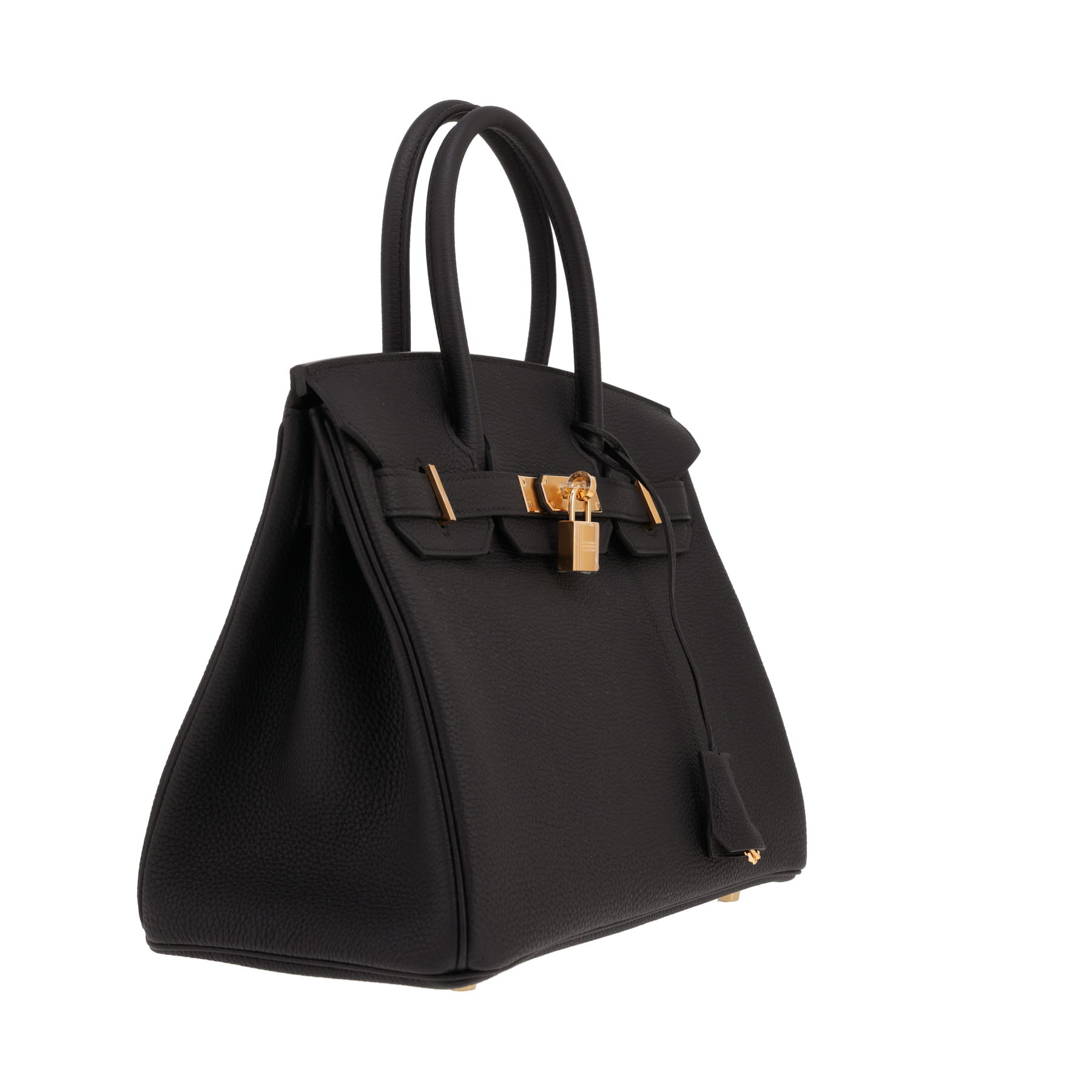 Sac à main Hermès  Birkin 30 cm en cuir togo noir