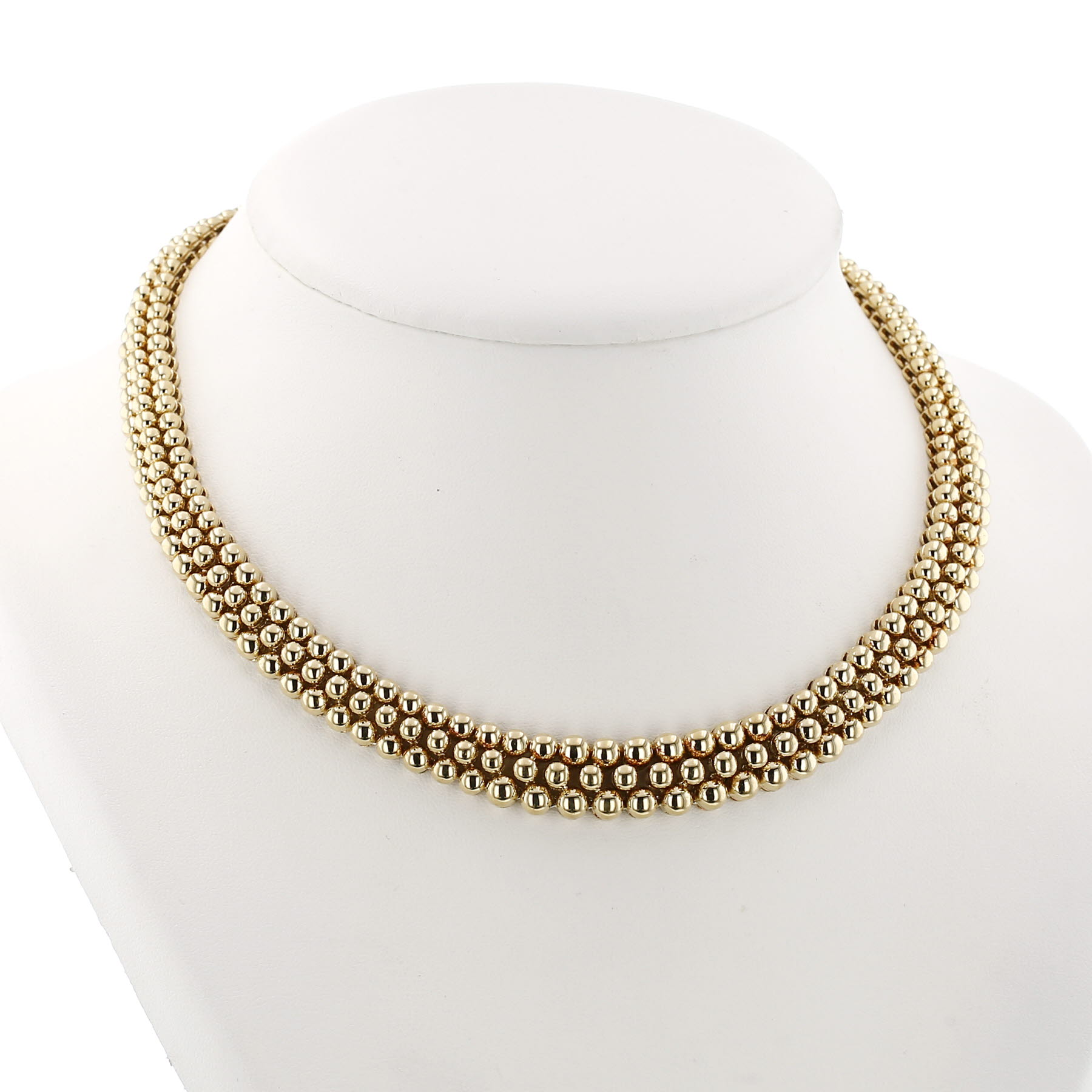 1990s Boucheron ‘Grains de Raisin’ necklace in yellow gold