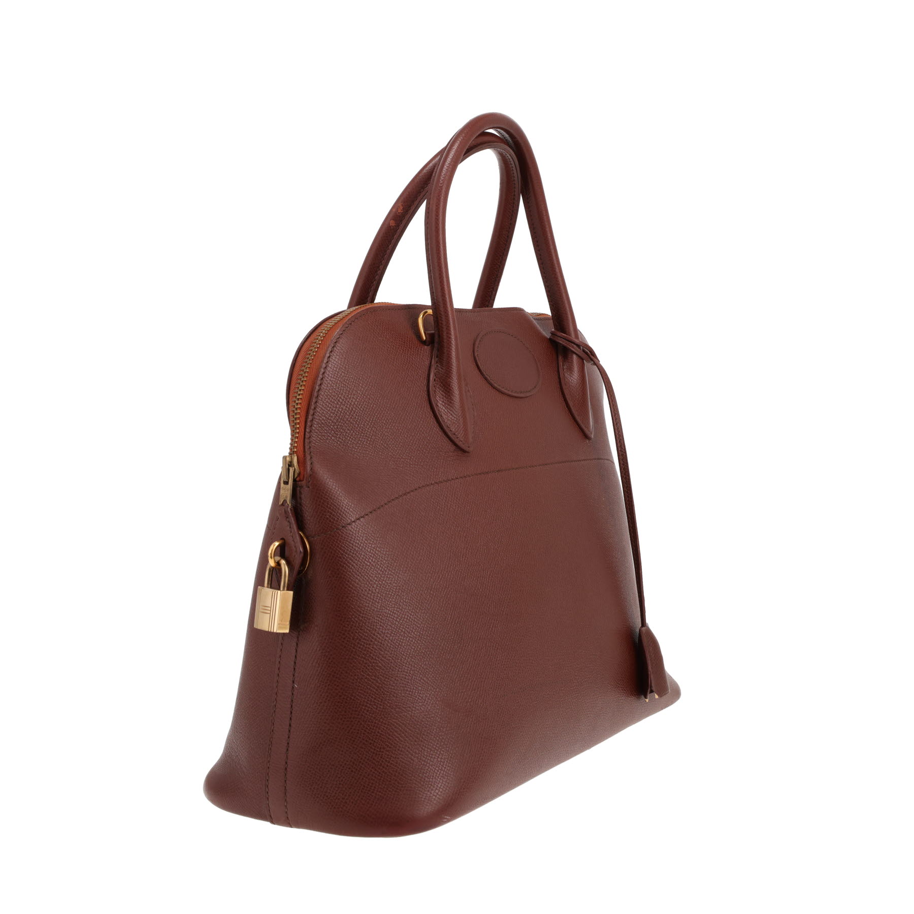 Borsa Hermès Bolide da 35 cm in pelle marrone-Havane