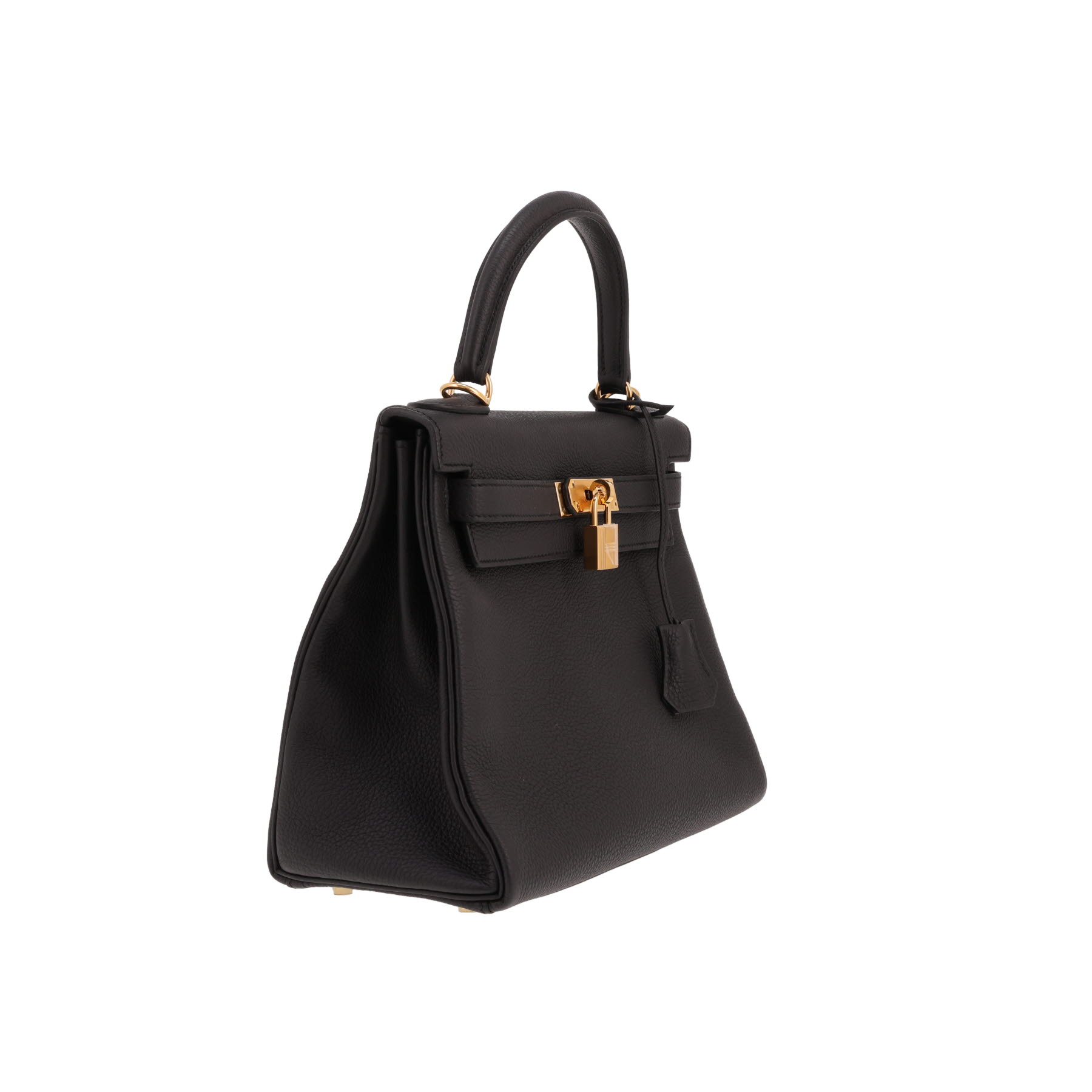 Borsa Hermès Kelly da 28 cm in pelle Togo nera