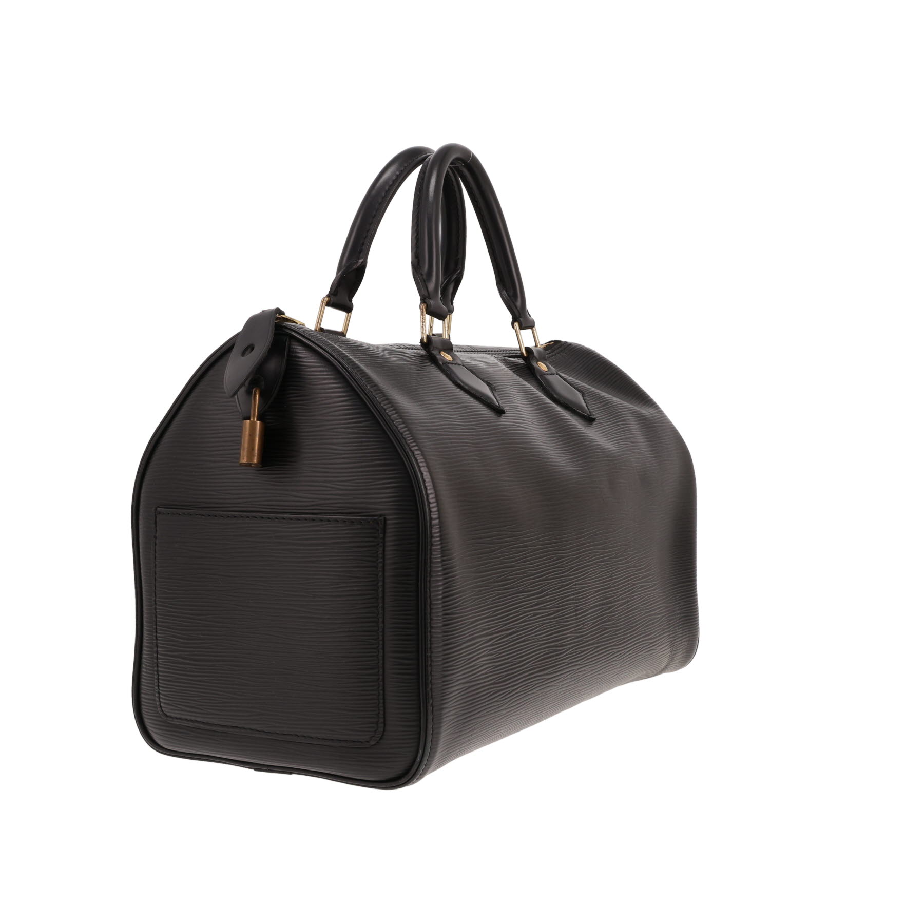 Bolso Louis Vuitton Speedy 35 de piel Épi Noir