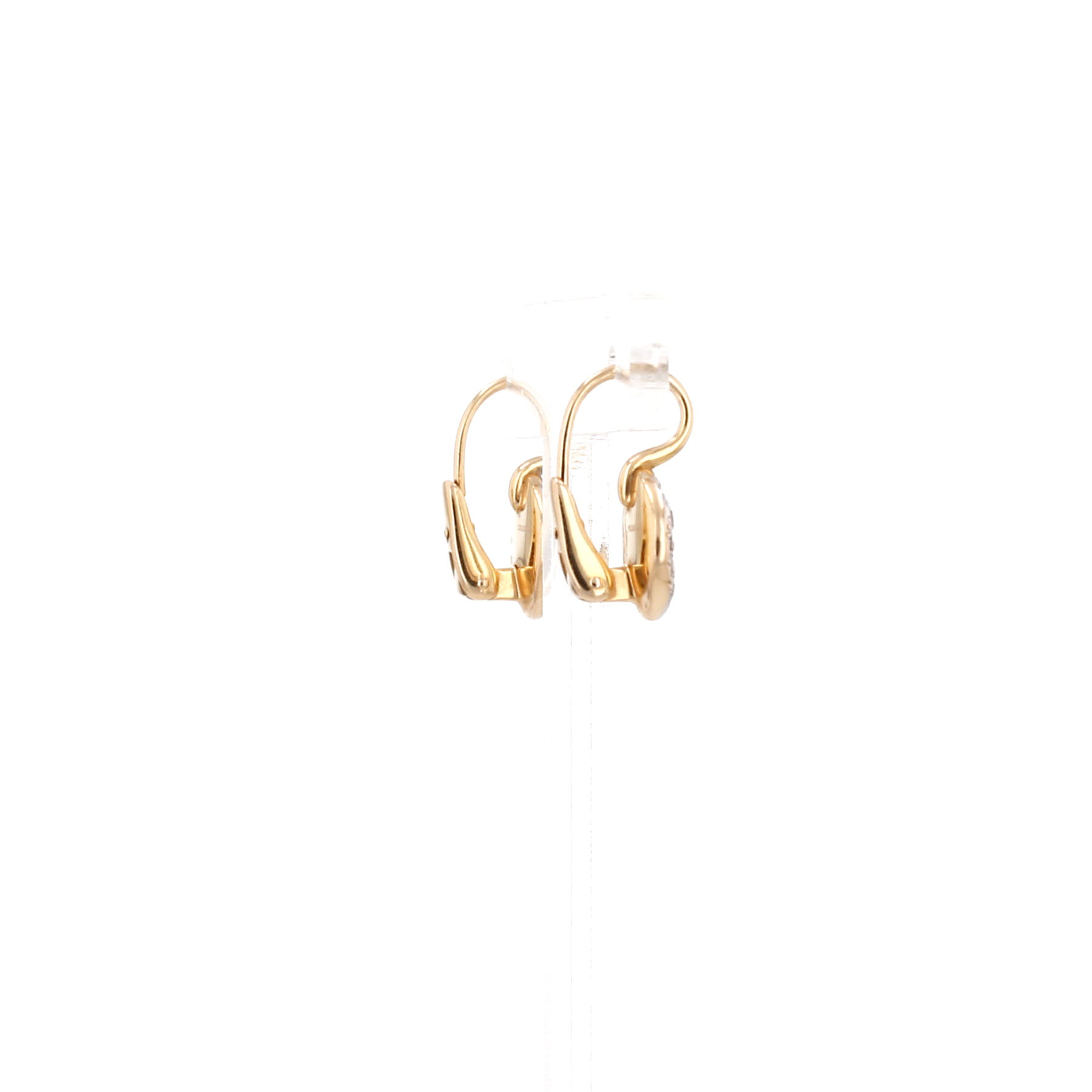 Paire de boucles d'oreilles Pomellato Sabbia en or rose, or blanc et diamants