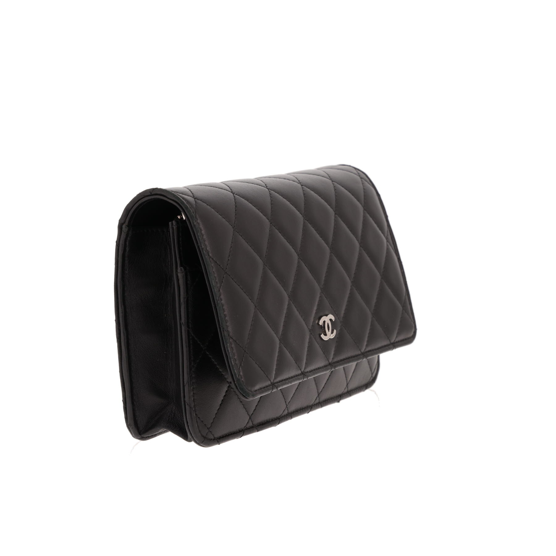 Bolso bandolera Chanel «Wallet on Chain» de piel acolchada Noir