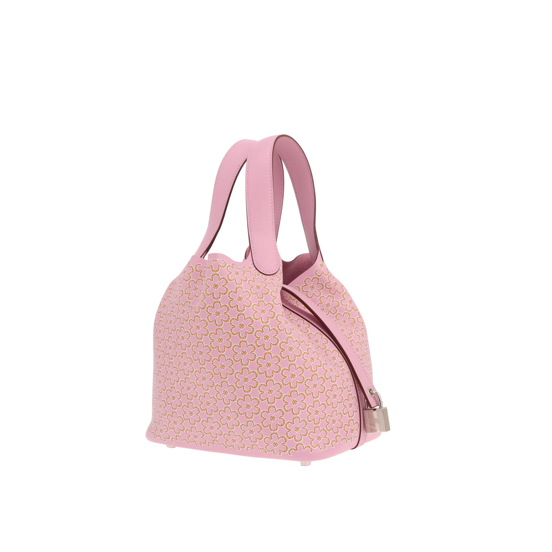 Sac à main Hermès Picotin 18 cm Lucky Daisy en cuir Swift Mauve Sylvestre
