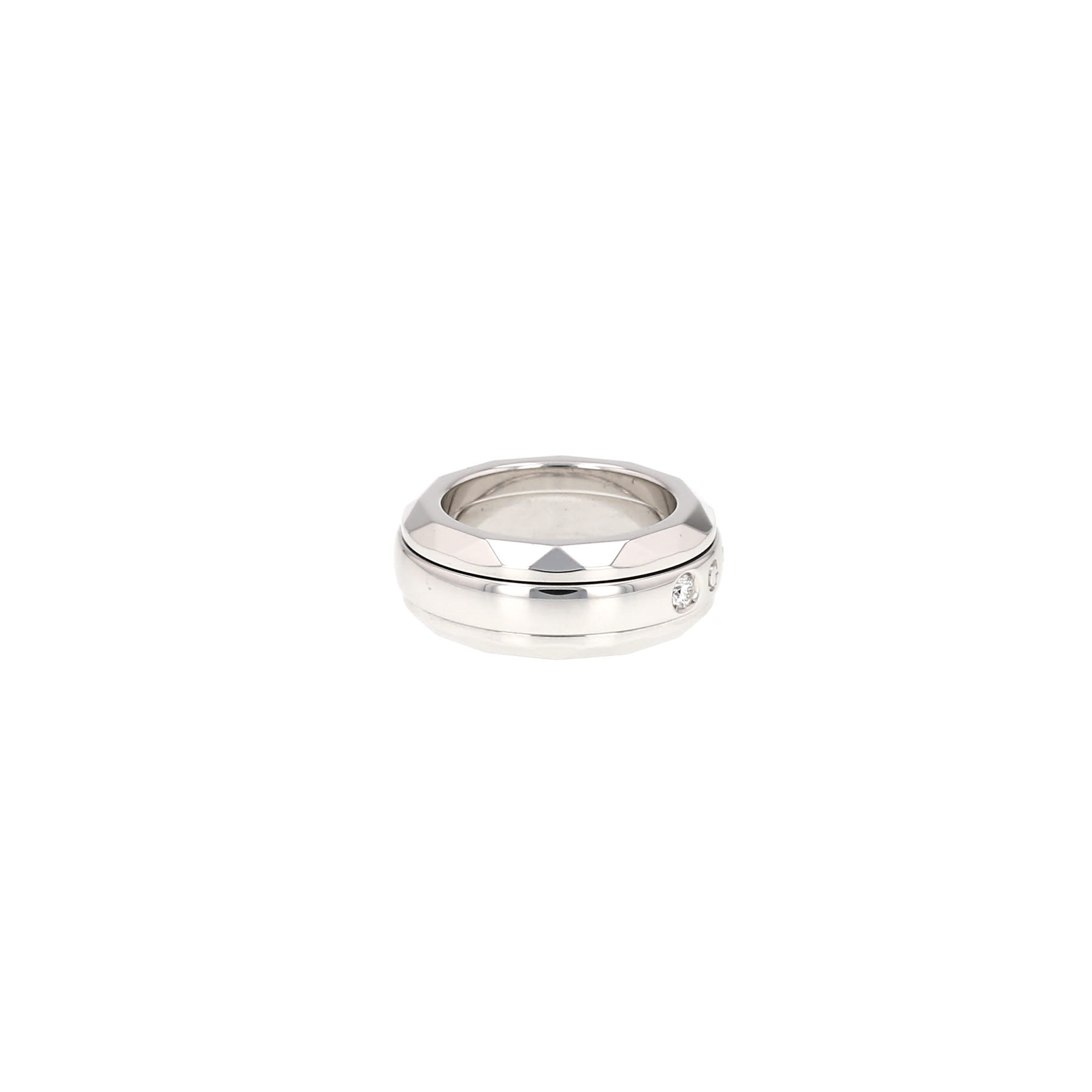 Anillo giratorio Graff de oro blanco y diamantes