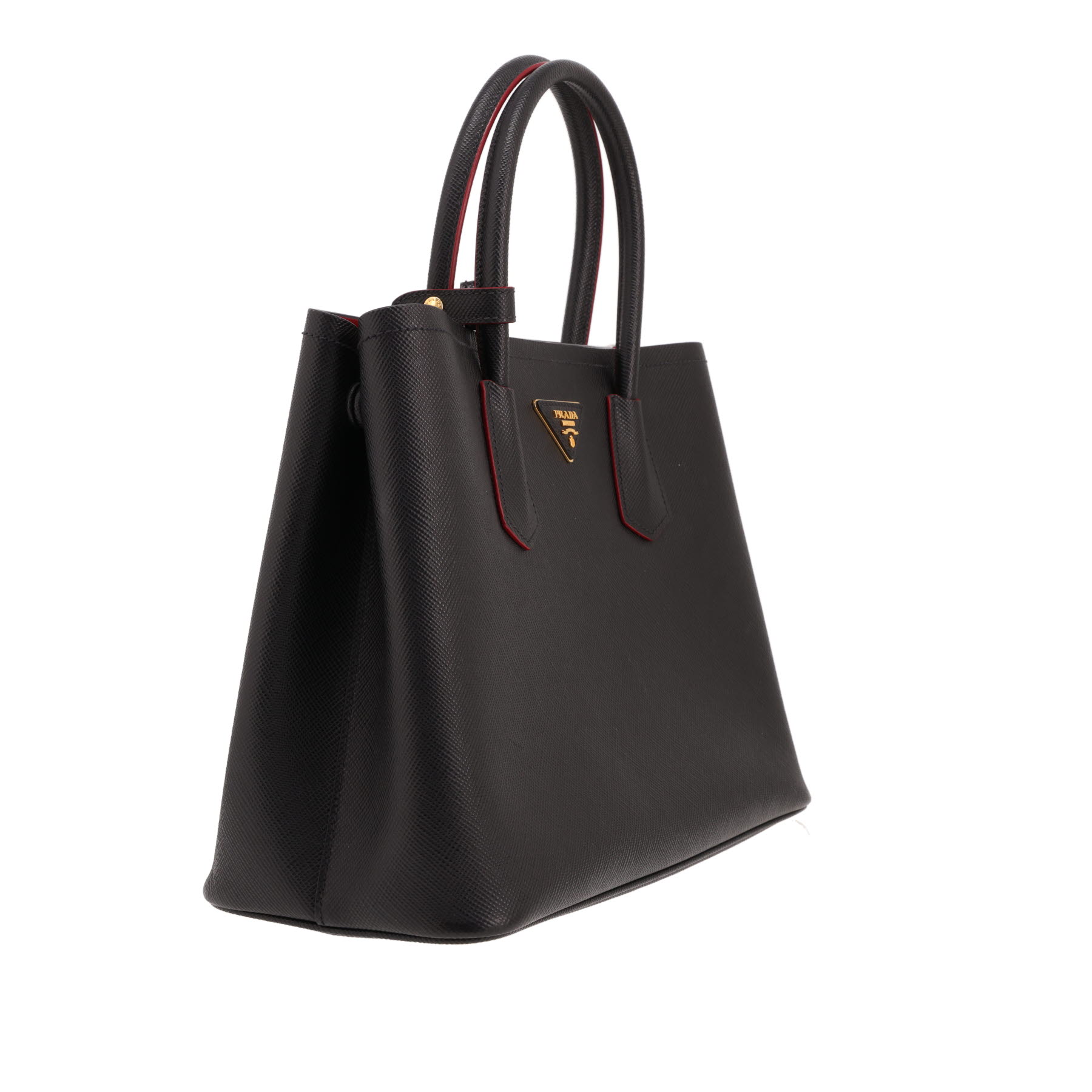 Bolso Prada «Galleria» de piel saffiano negra