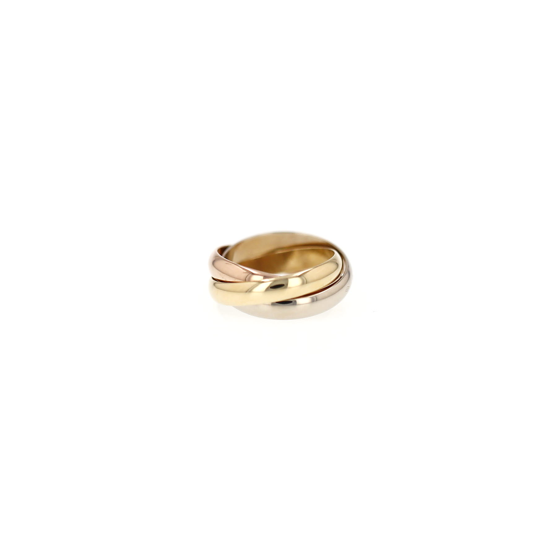 Anillo Cartier Trinity «Les Must de Cartier», modelo mediano, en tres tonos de oro