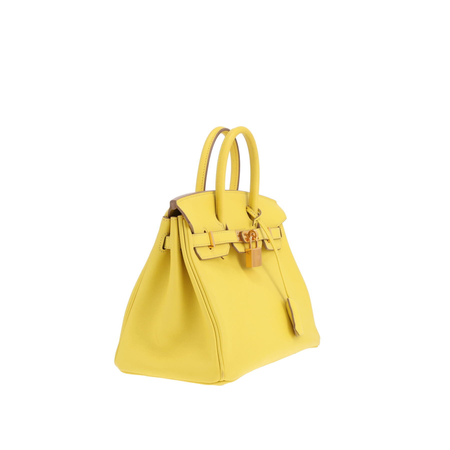 Hermès Birkin handbag, 25 cm, in Lime-coloured Swift leather