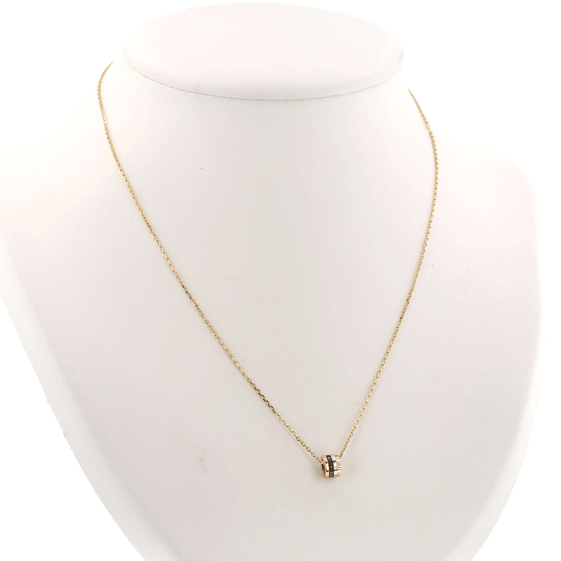 Collier Boucheron Quatre Classique XS en 3 ors, diamant et PVD
