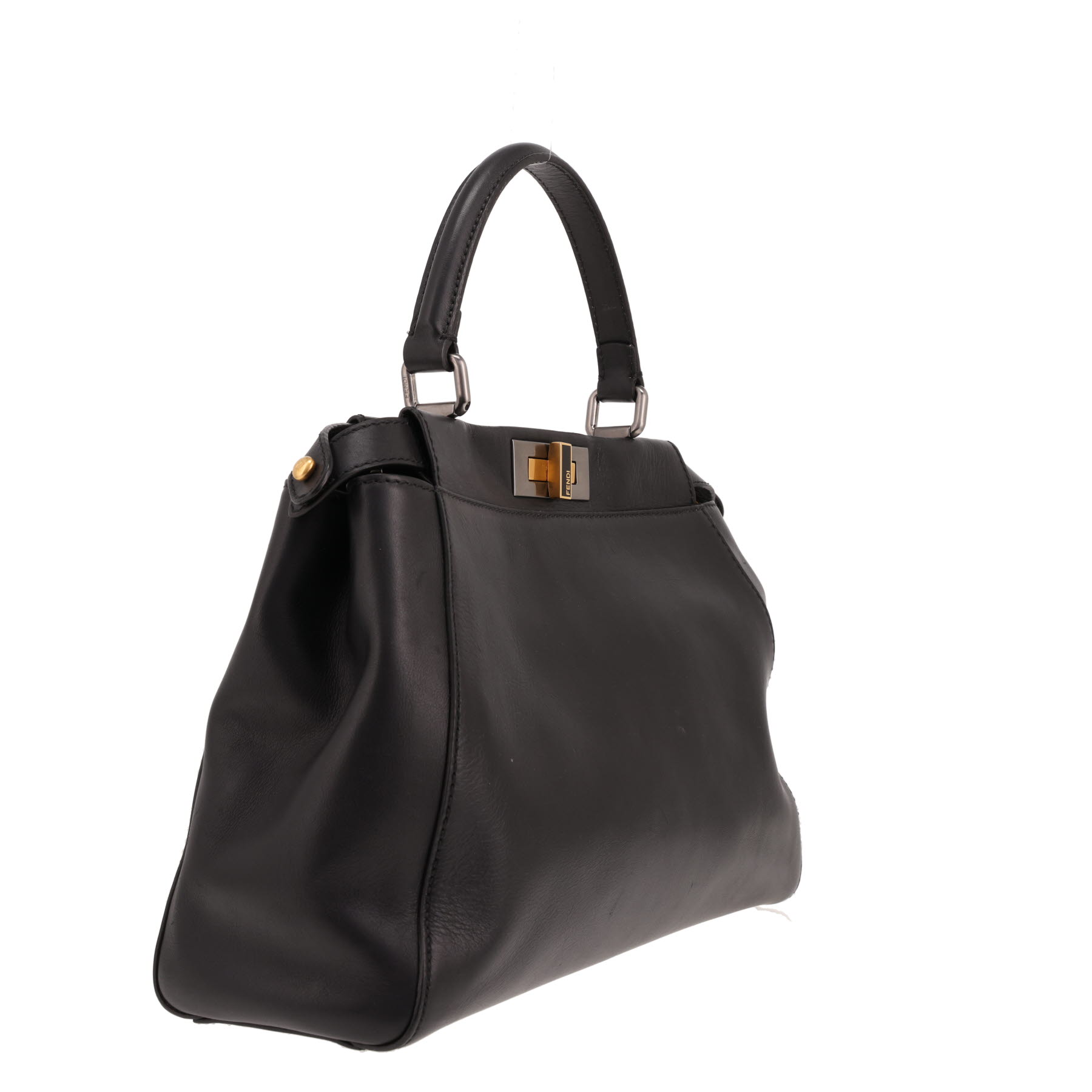 Bolso Fendi Peekaboo de piel negra